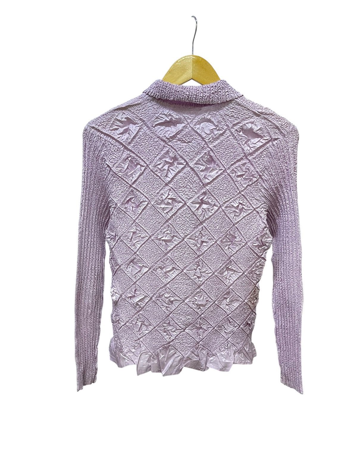 Issey Miyake Vintage Yoshiki Hishinuma x Issey Miyake Ruched Tan Blouse Size S / US 4 / IT 40 - 5 Thumbnail