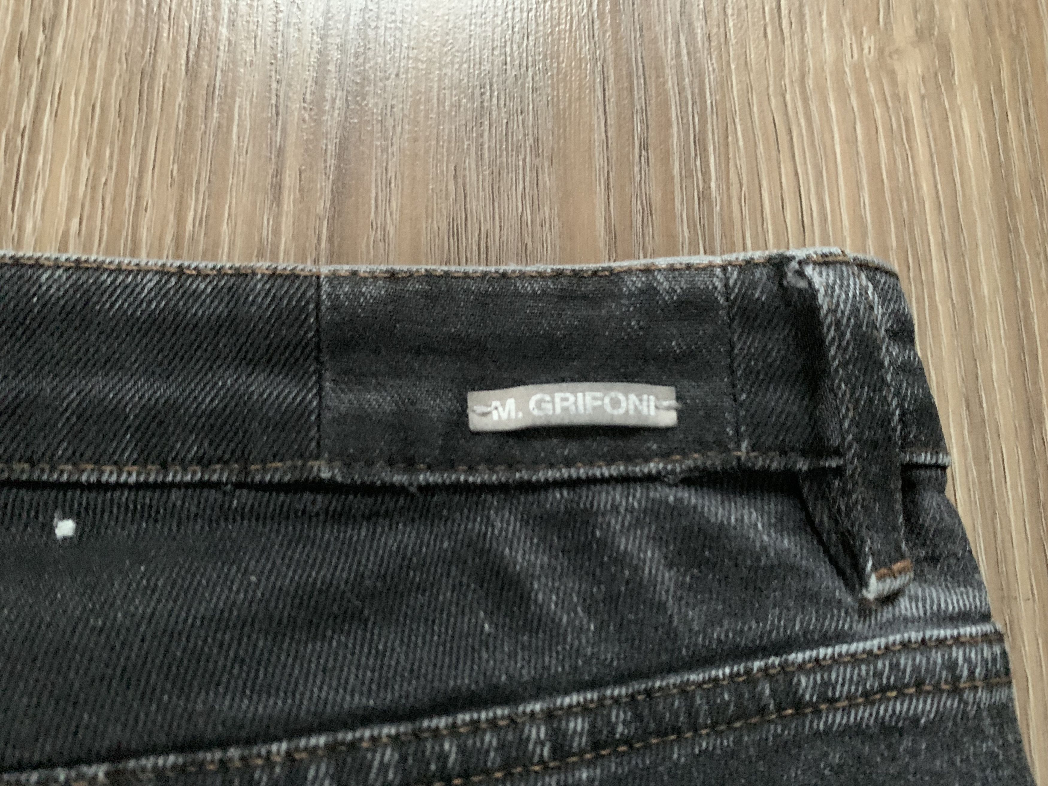 Grifoni Mauro Grifoni Pier Wax Grey Jeans Size US 35 - 7 Thumbnail