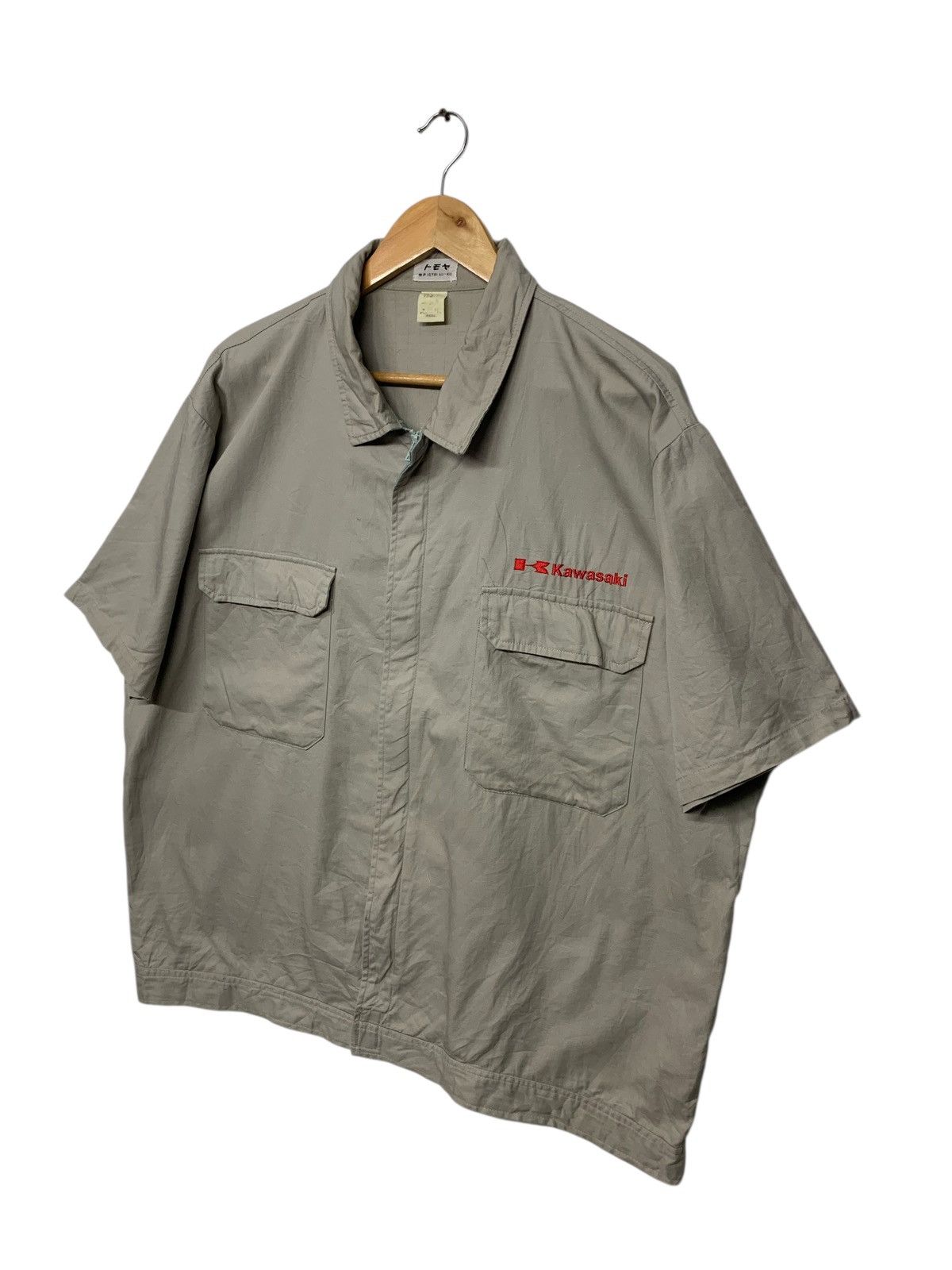 Other Vintage 90's Kawasaki Small Logo Worker Button Ups T Shirt Size US XL / EU 56 / 4 - 2 Thumbnail