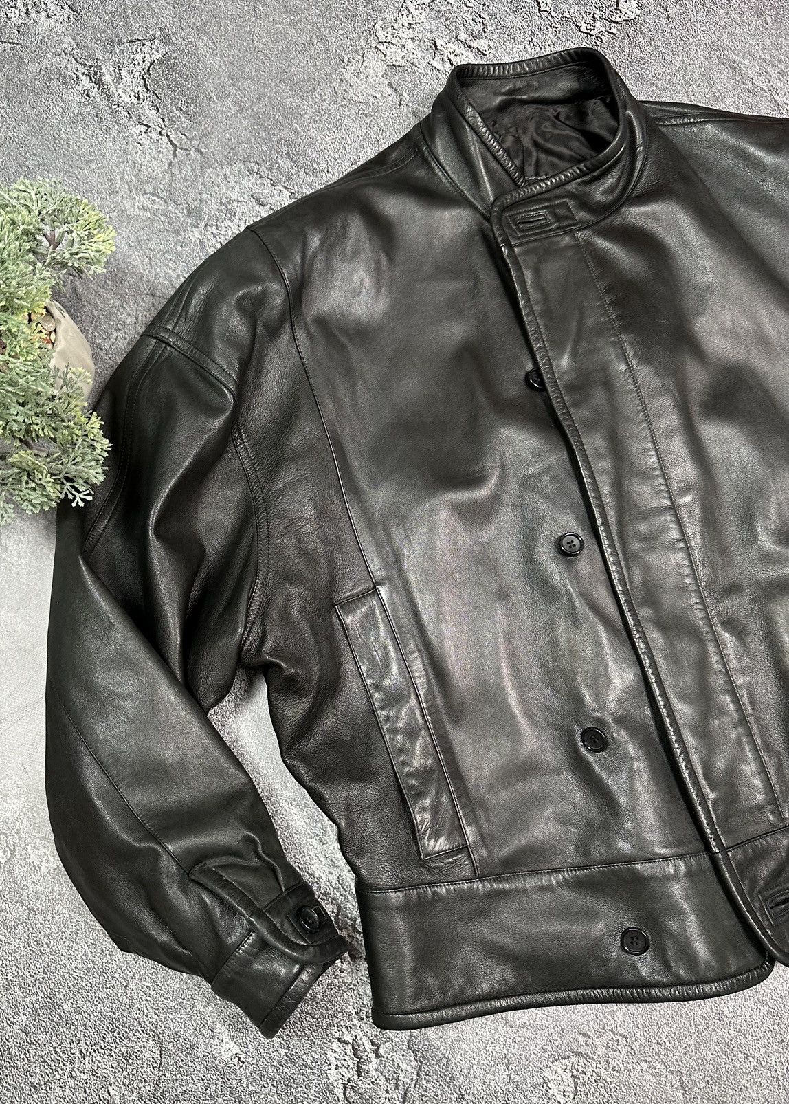 Vintage × Zilli Super RARE Zilli for Stephan Kelian leather oversized jacket Size US M / EU 48-50 / 2 - 4 Thumbnail