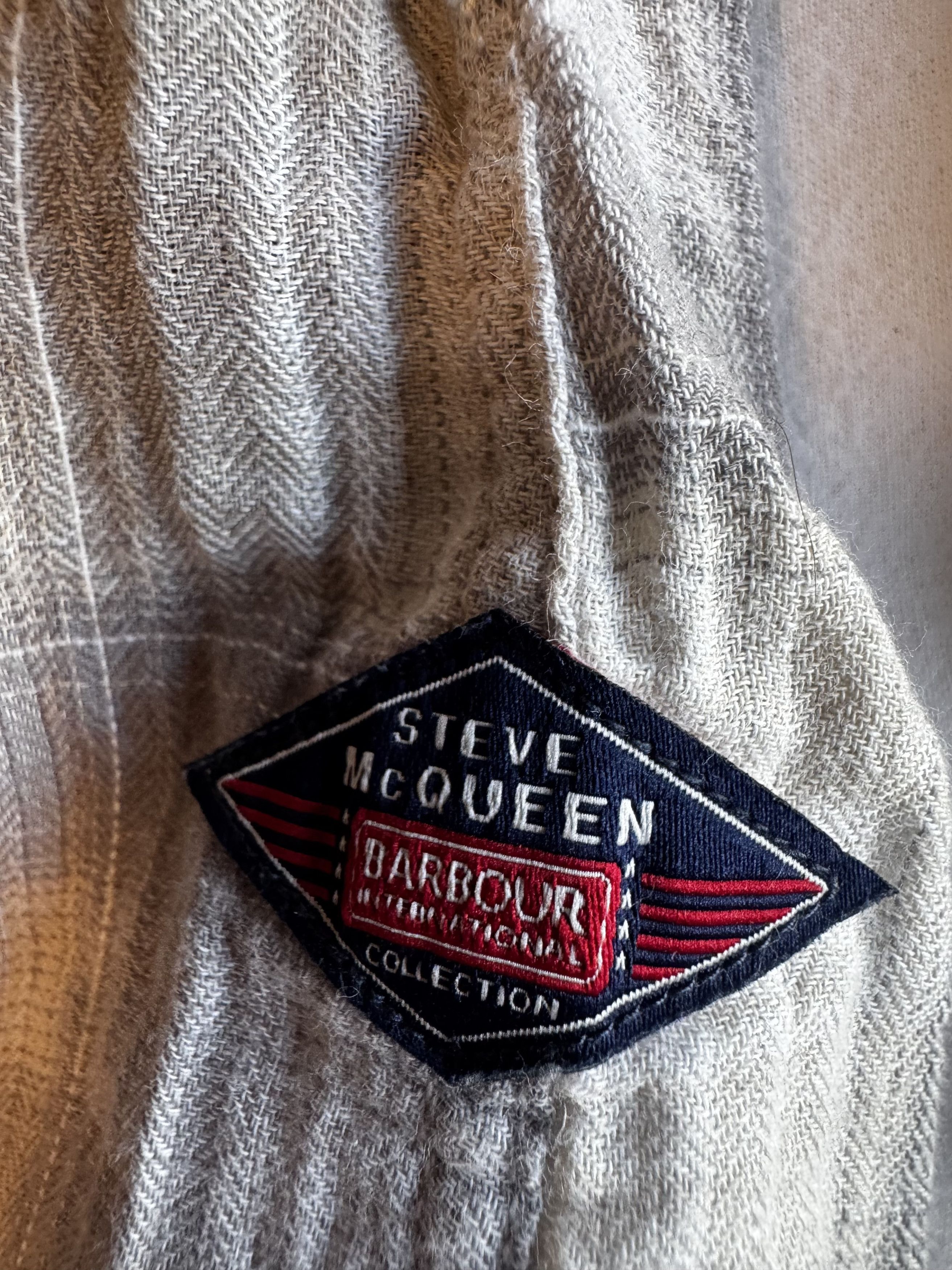 Barbour Barbour x Steve McQueen Plaid Cotton Button Up Beige Grey Size US L / EU 52-54 / 3 - 5 Thumbnail