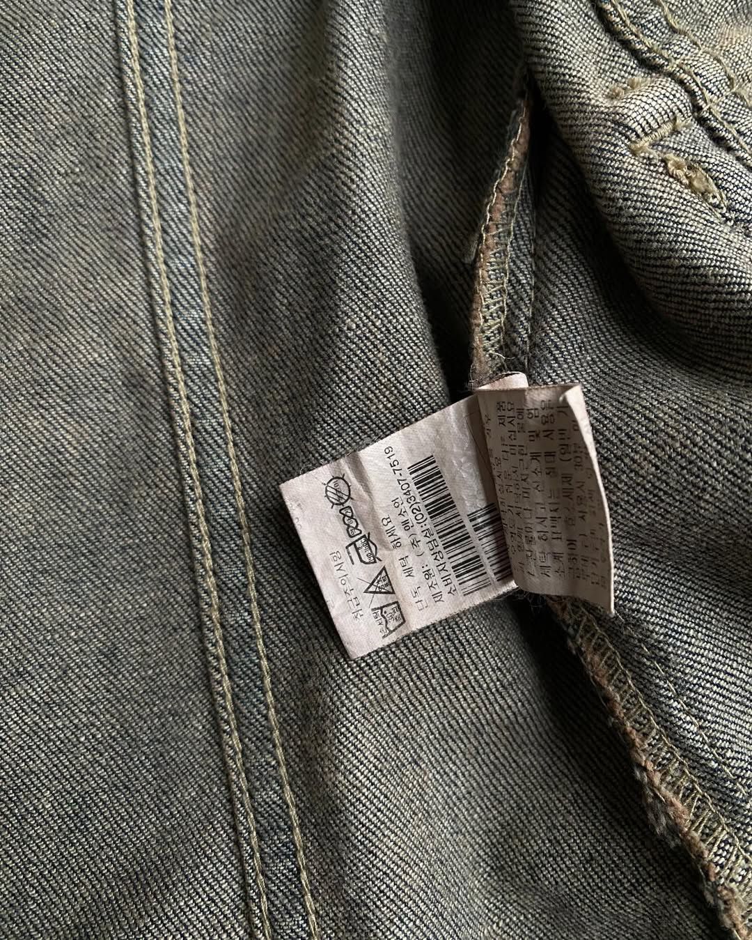 Hysteric Glamour 2000s Jack and Jill - Grunge studded mud wash denim jacket Size US S / EU 44-46 / 1 - 5 Thumbnail