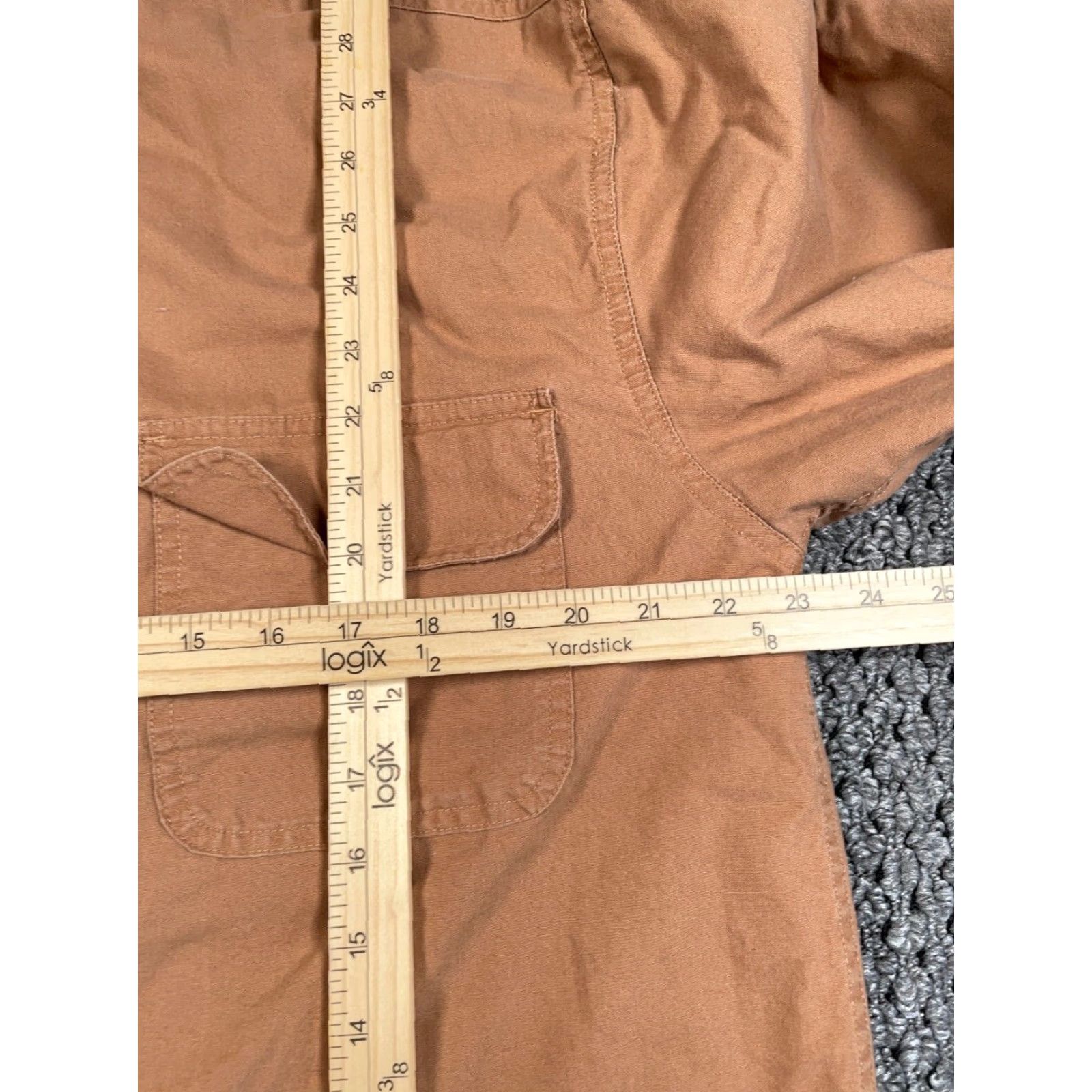 Route 66 Workwear Fleece Lined Shirt Jacket Adult Medium Tan Brown Shacket Plaid Lining Size US M / EU 48-50 / 2 - 5 Thumbnail
