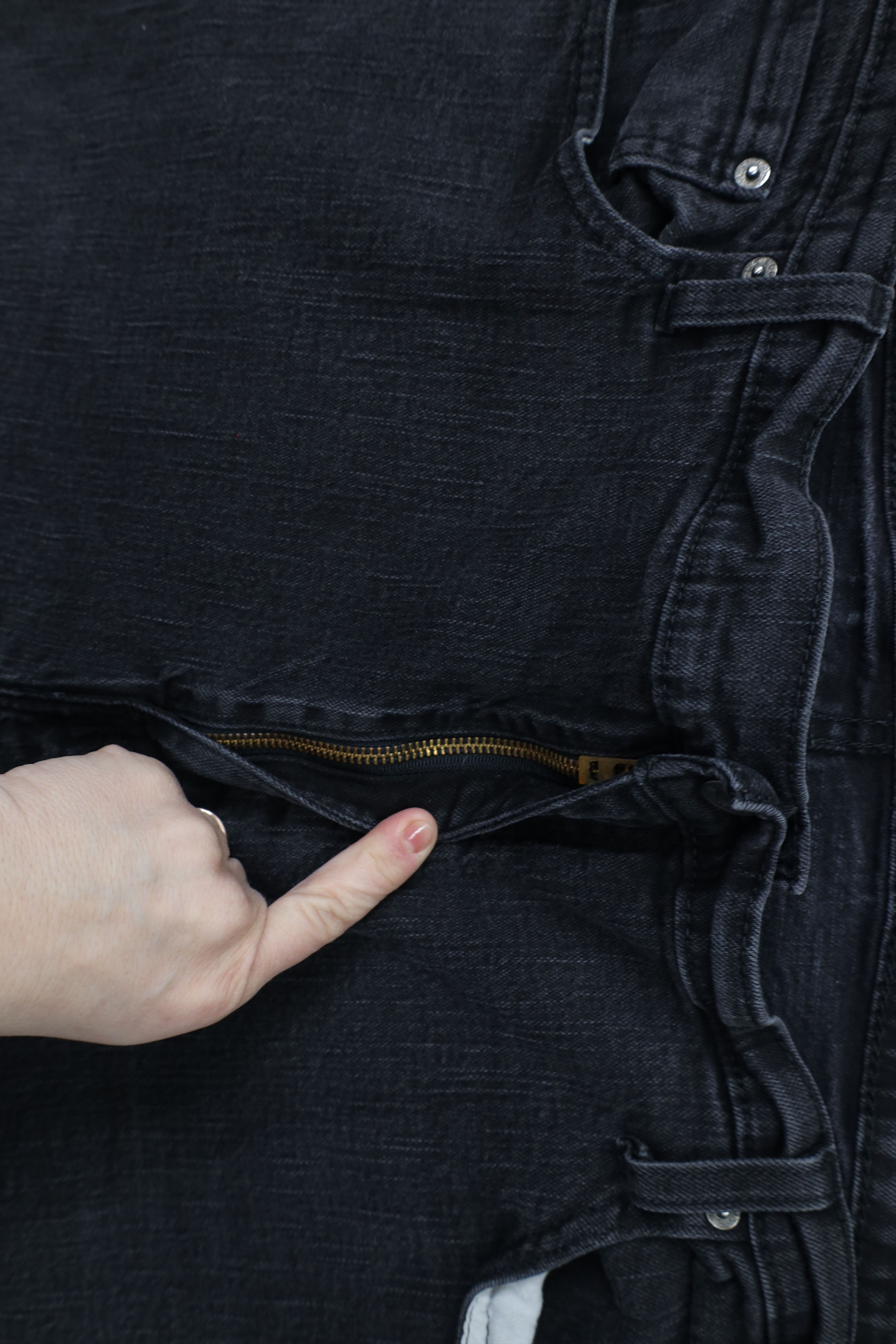 Levi's × Vintage Vintage Y2K Levis 569 Fit Straight Wide Leg Jeans Black Size US 44 / EU 60 - 6 Thumbnail