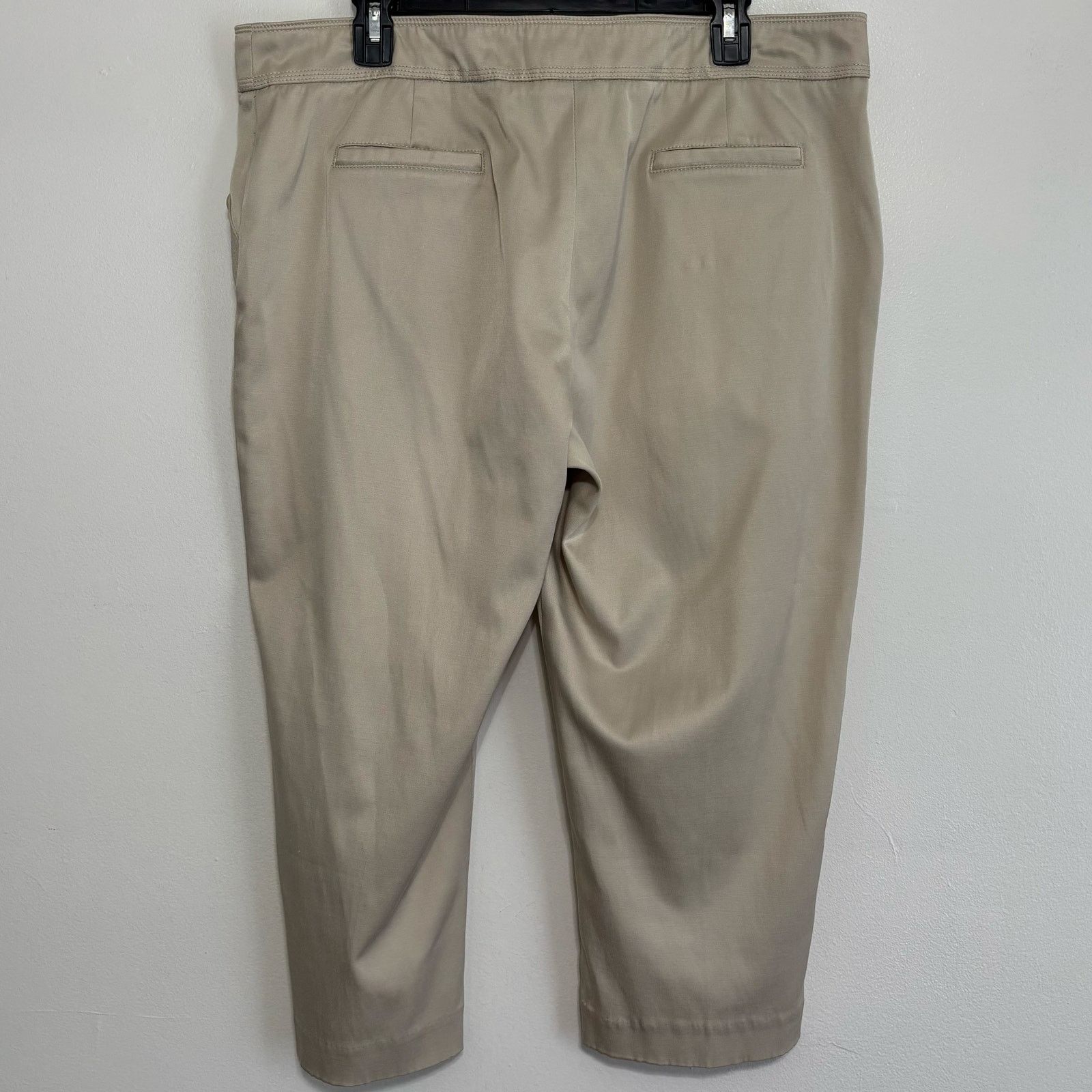 Other Zac & Rachel Tan Khaki Capri Pants Size 16 Stretch Pockets Size 38" / US 16 / IT 52 - 2 Thumbnail