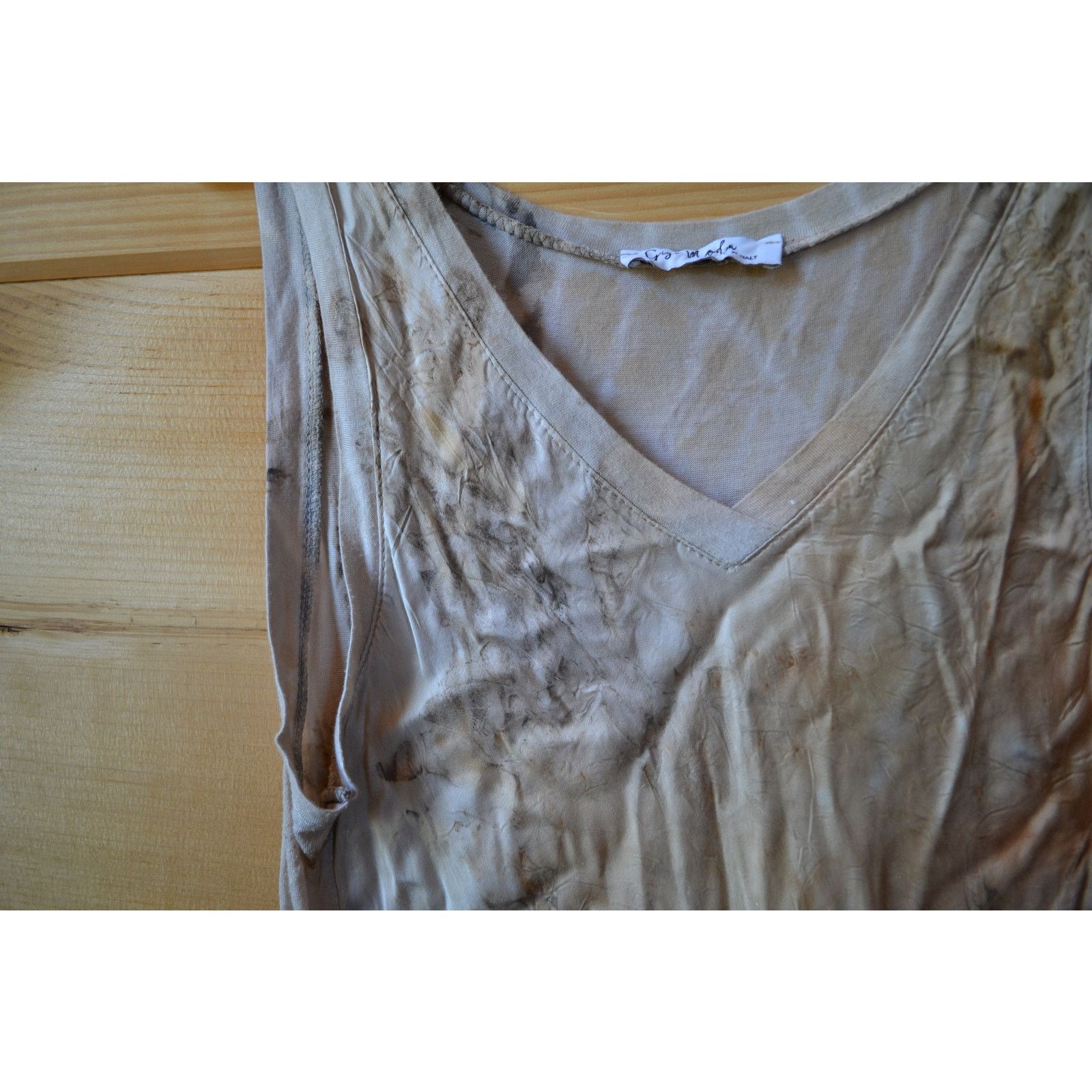 Other Gigi Moda Artsy Hand Dyed Distressed Stained Tank Top Size M Size M / US 6-8 / IT 42-44 - 3 Thumbnail
