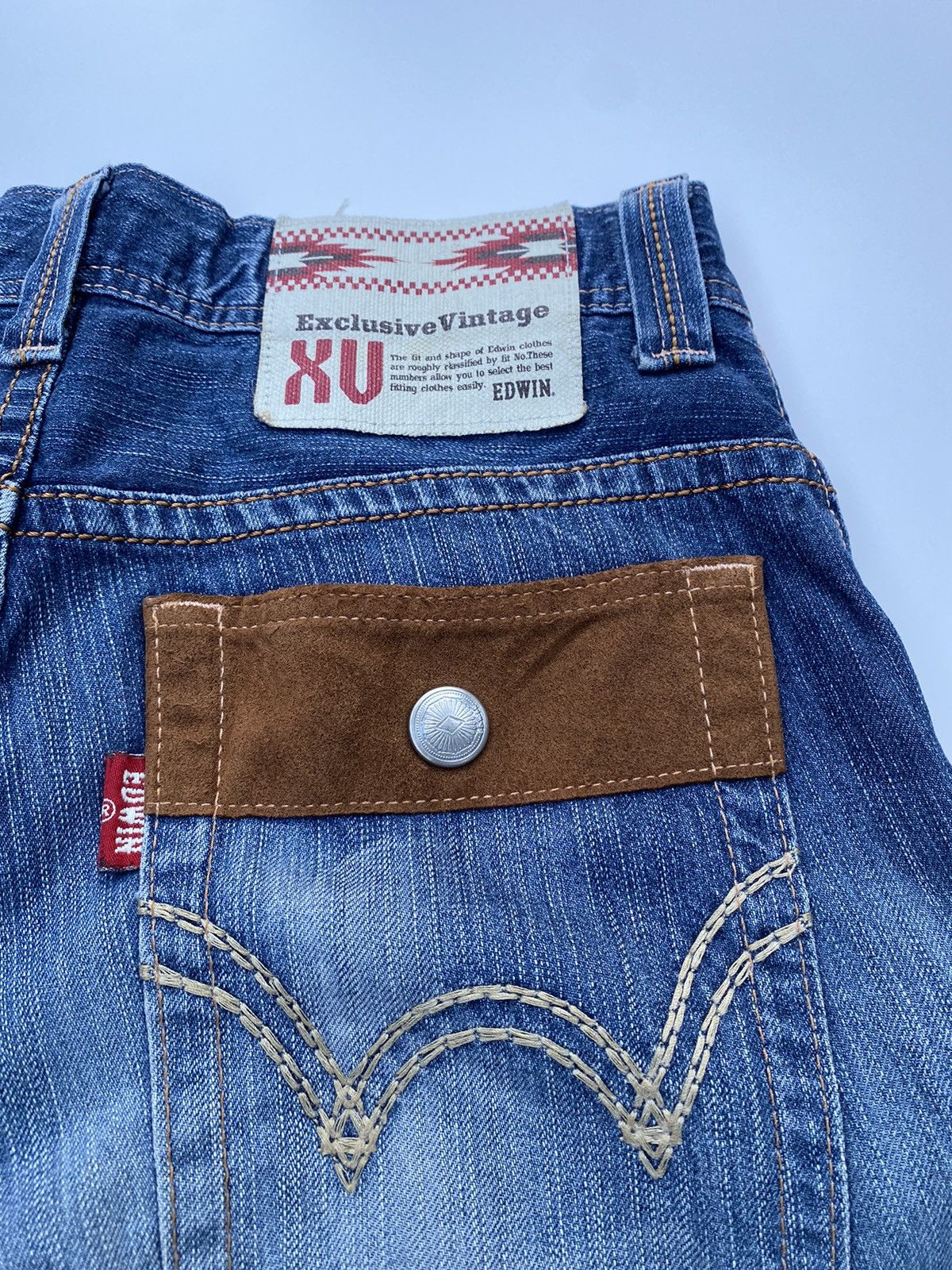 Edwin Vintage Edwin Double Pocket Denim Flared Size US 33 - 11 Thumbnail