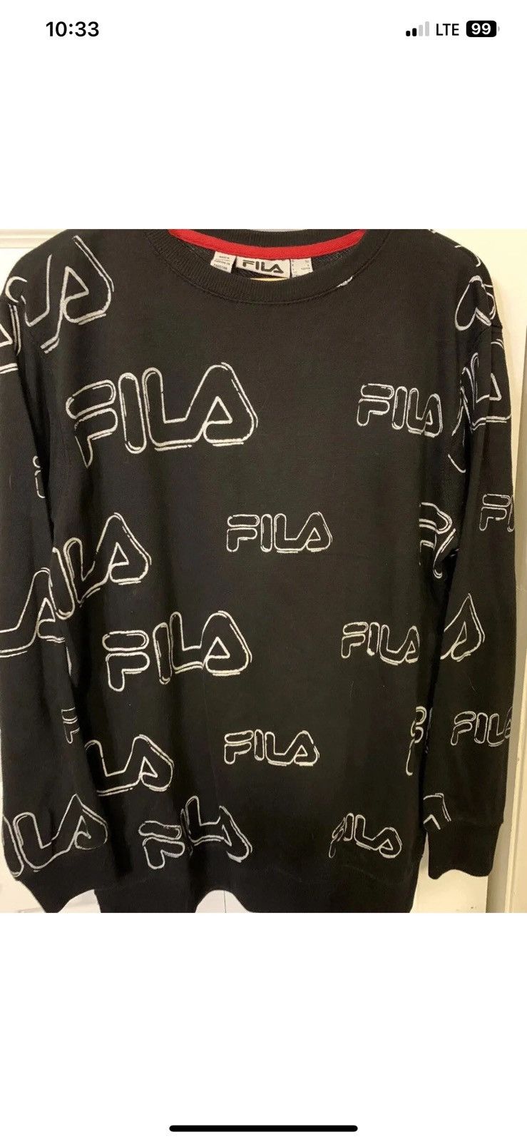 Fila Fila mens Sz M sweatshirt t shirt all over print Size US M / EU 48-50 / 2 - 3 Thumbnail
