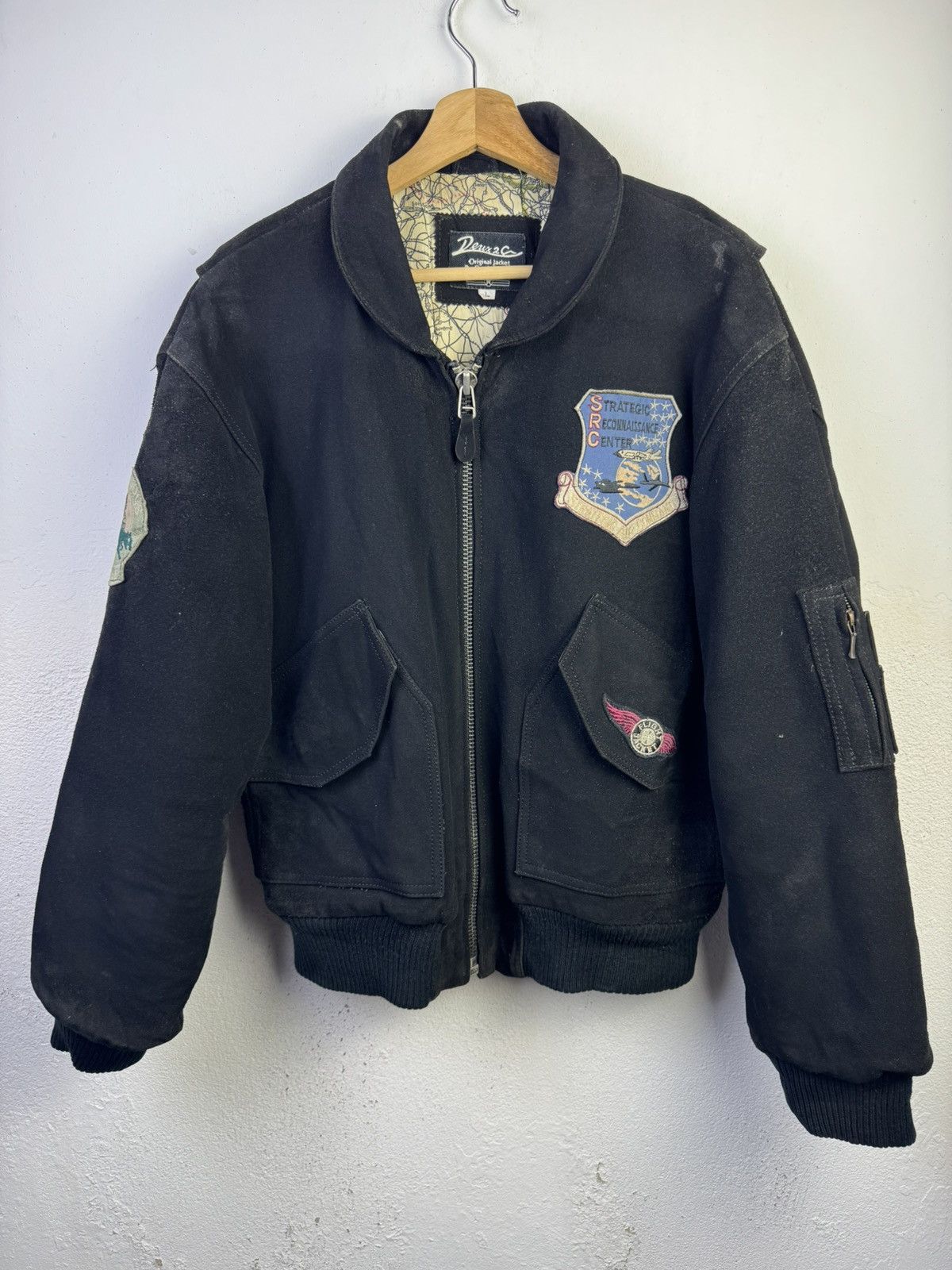 Vintage Vintage suede Bomber Deuxas Original Jacket By Creek Co,ltd Size US L / EU 52-54 / 3 - 1 Thumbnail