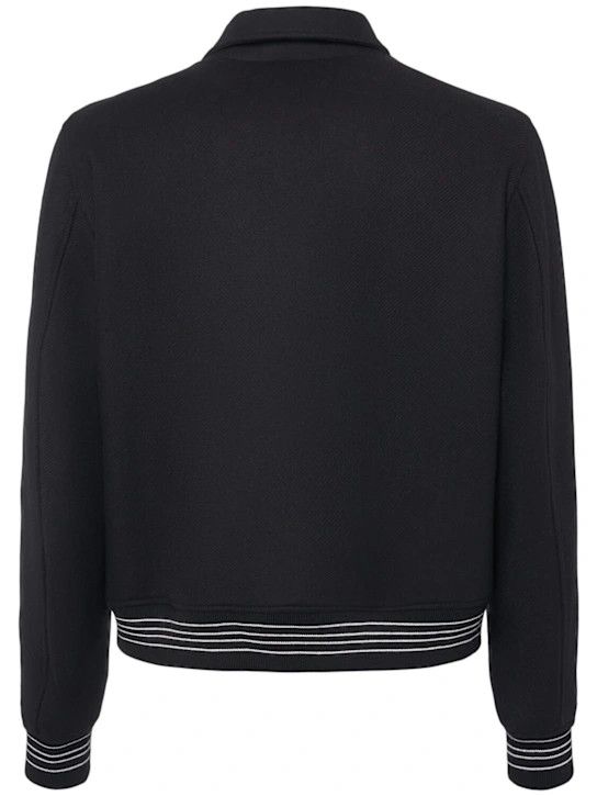 Amiri o1lsvrm0425 Bones varsity wool jacket in Black Size US XL / EU 56 / 4 - 2 Thumbnail