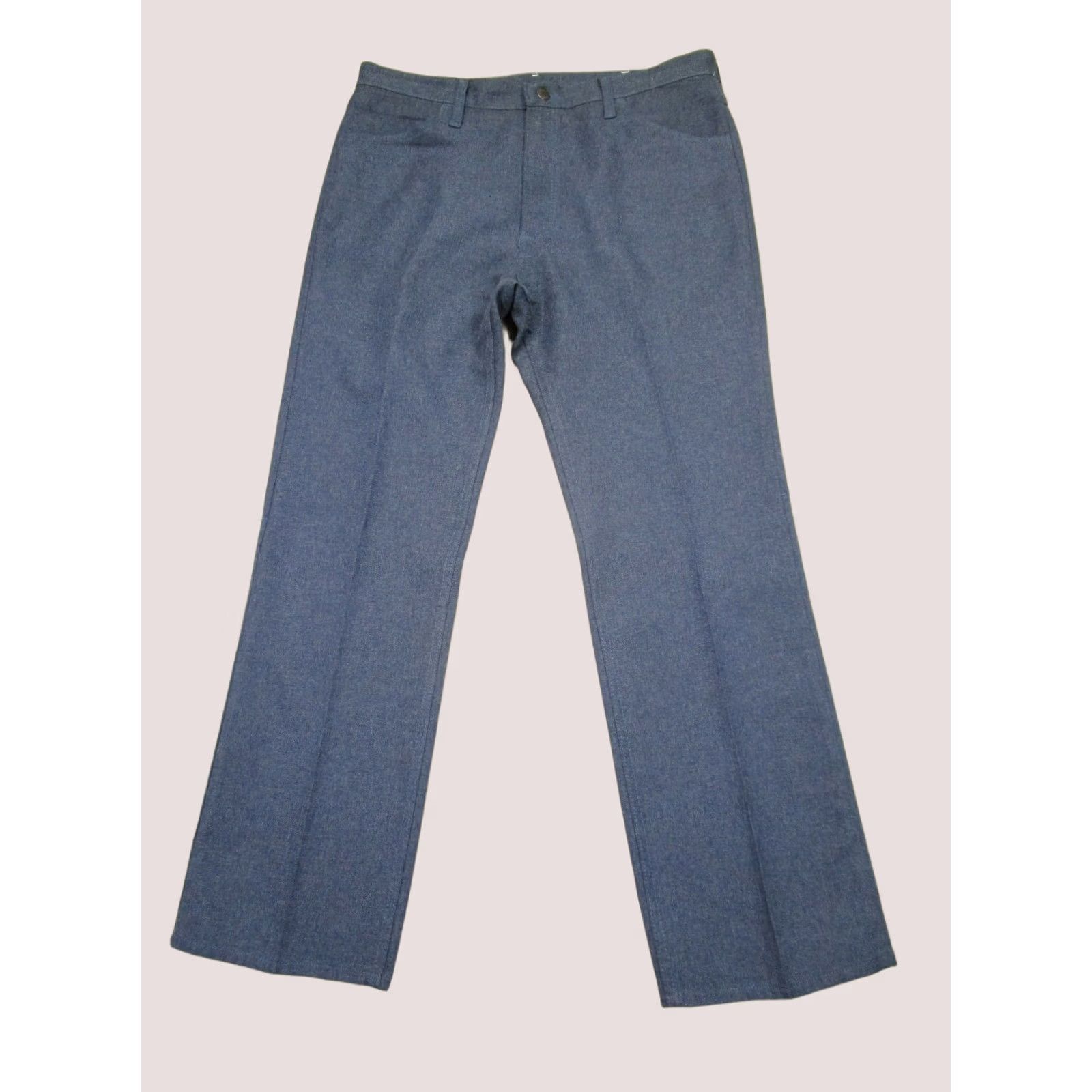 Wrangler VINTAGE Wrangler Pants Men 36x32 Blue Bootcut Slacks Western Cowboy Trousers USA Size US 36 / EU 52 - 1 Thumbnail