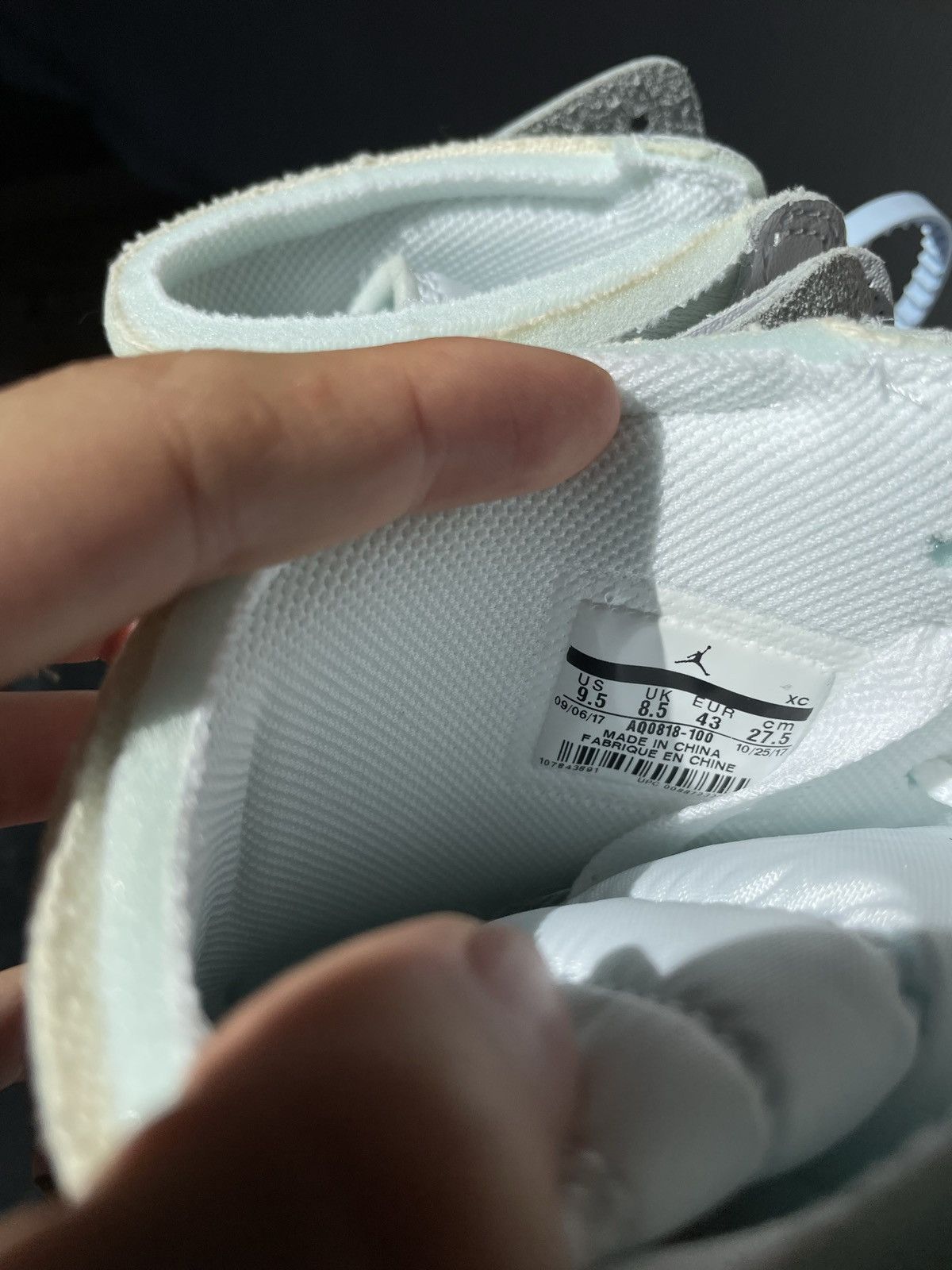 Nike × Off-White Air Jordan 1 Retro High Off-White White 9.5 US DSWT Size US 9.5 / EU 42-43 - 6 Thumbnail