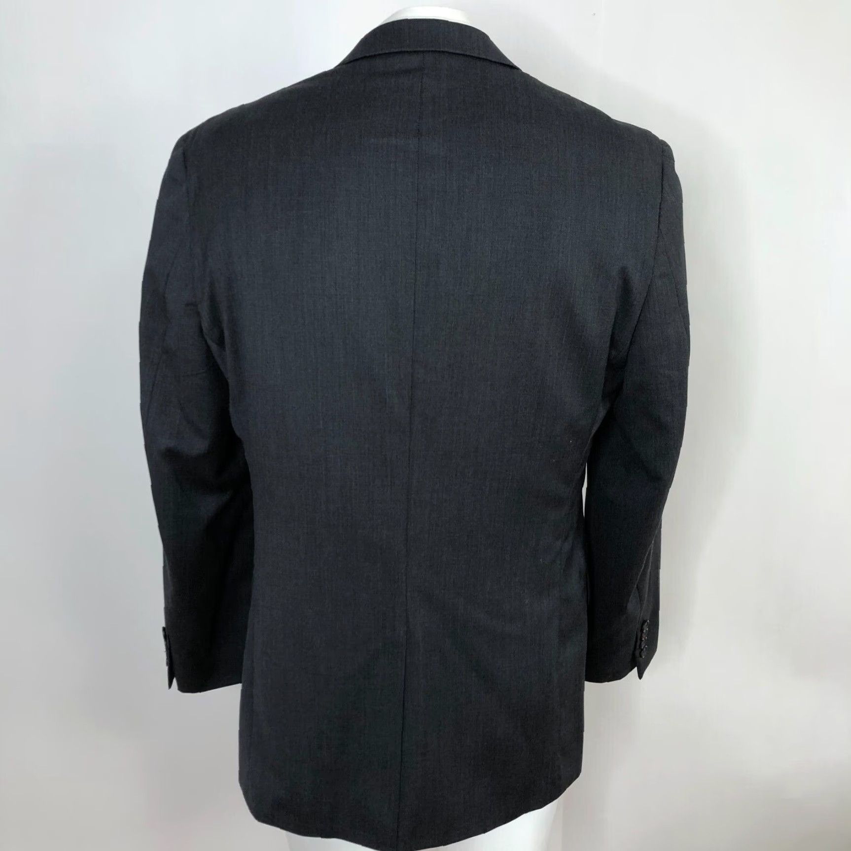 Ralph Lauren Lauren Ralph Lauren Green Label Blazer Jacket Gray 40R 100% Wool Two-Button Notch Lapel Wool Blazer Men's Casual Business Formal Wedding Vintage: No Size 40R - 3 Thumbnail