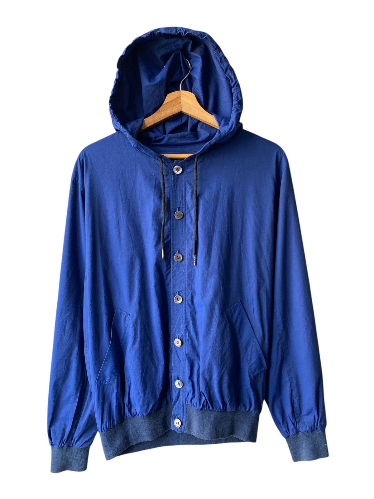 A.P.C. A.P.C Japan Button Hoodie Blue Jacket Size US M / EU 48-50 / 2 - 1 Thumbnail