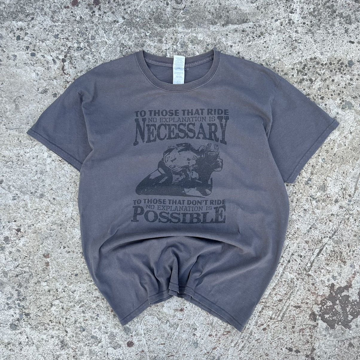 Fox Racing Vintage Necessary T-shirts Moto Big Logo Joke Humour Y2K 00s Size US L / EU 52-54 / 3 - 1 Thumbnail