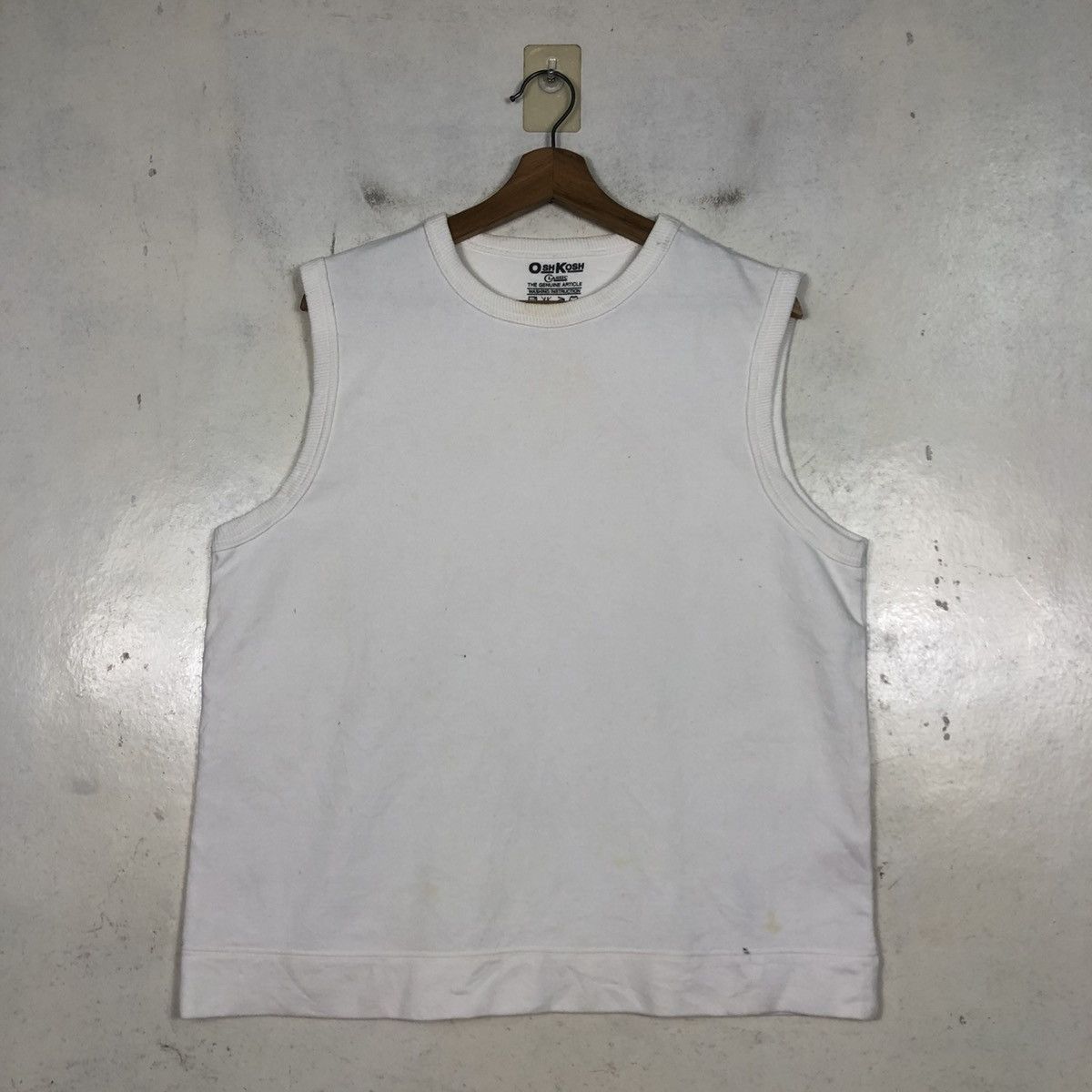 Japanese Brand 📌Vintage Sweatshirt Sleeve Less Oshkosh Rich White Size US M / EU 48-50 / 2 - 3 Thumbnail