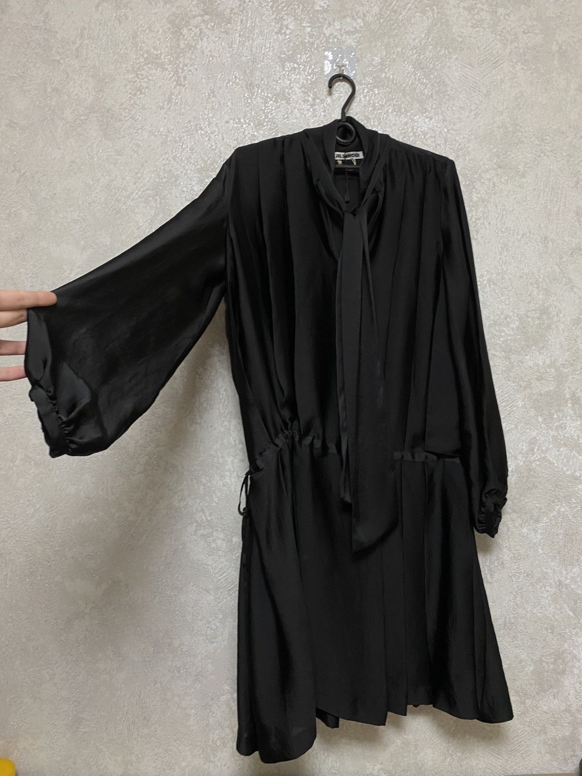 Jil Sander Jil Sander silk dress avant garde Size L / US 10 / IT 46 - 2 Thumbnail