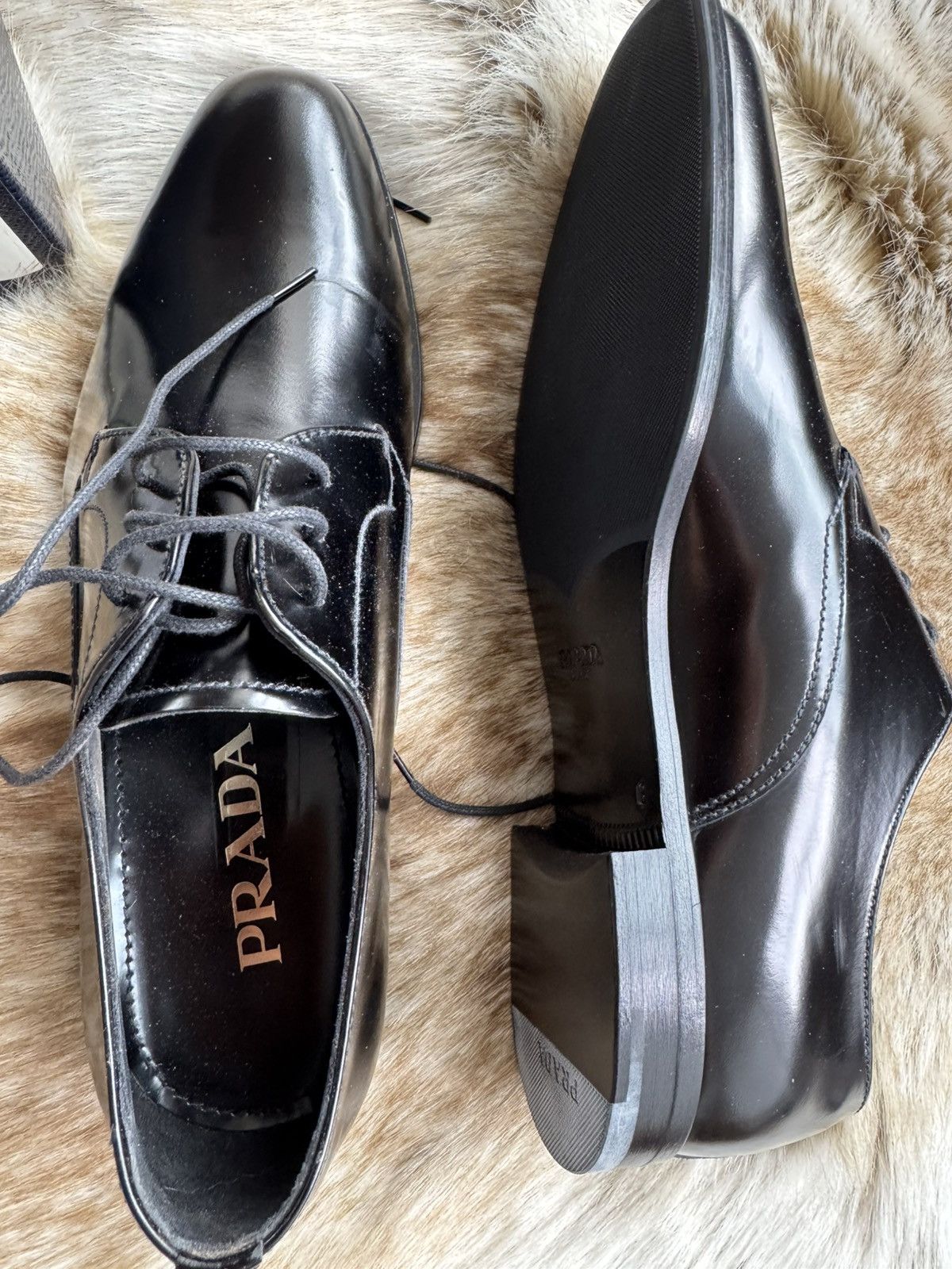 Leather dress shoes