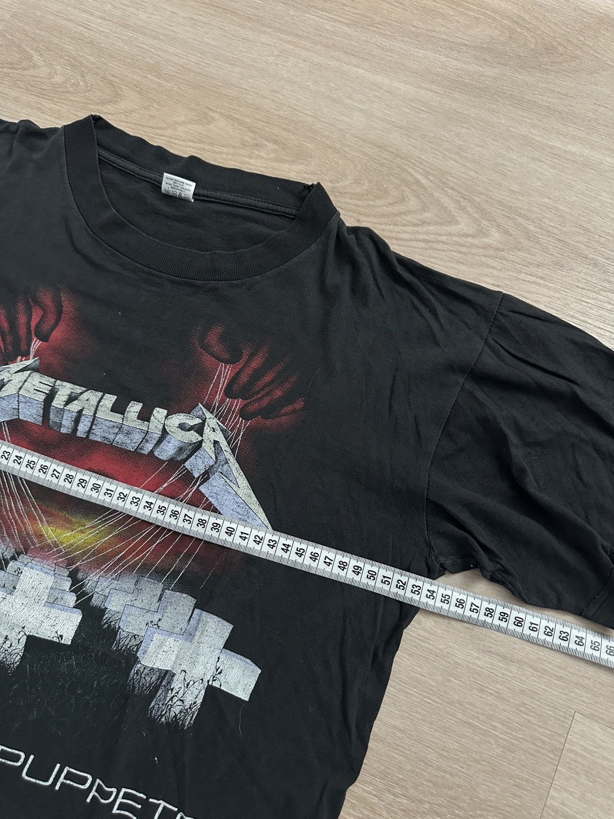 Metallica Metallica 1987 Mens Black Vintage T-Shirt Master of Puppets Size US L / EU 52-54 / 3 - 4 Thumbnail