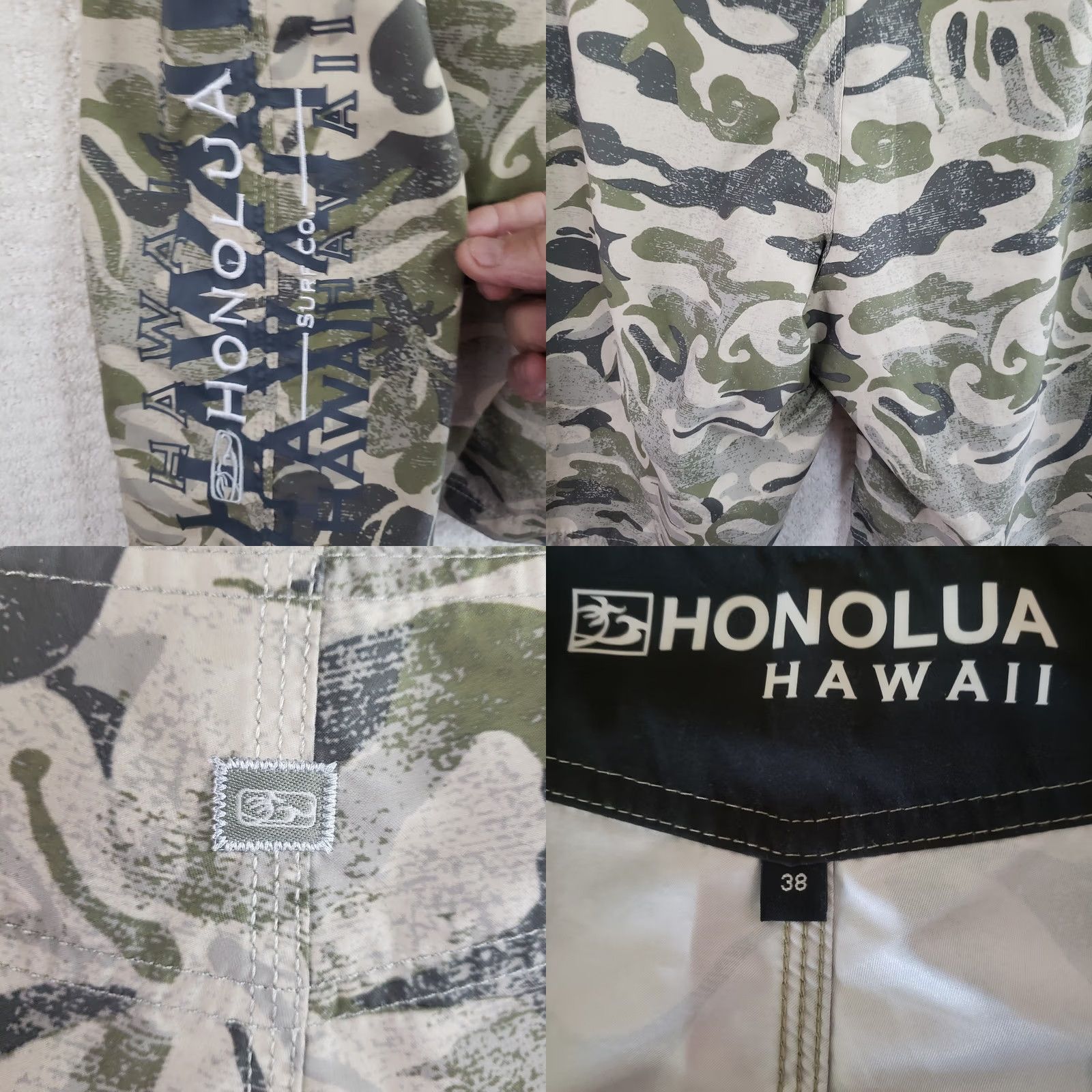 Swims Honolua Mens Board Shorts 38x12 Multicolor Camo Hawaiian Beach Quick Dry UV Protection Pockets Embroidered Logo Board Shorts Mens 38 Multicolor Camo Size US 38 / EU 54 - 9 Thumbnail