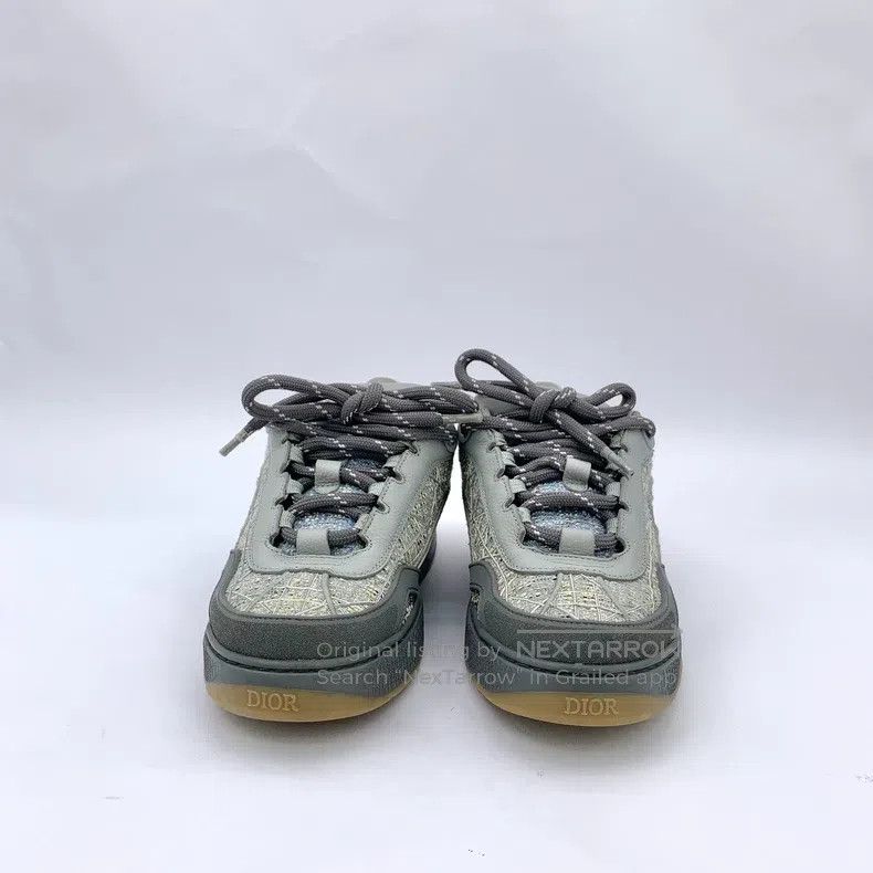 Dior Dior Gray logo logo round toe lace-on thick-soled casual s Size US 8.5 / IT 38.5 - 3 Thumbnail
