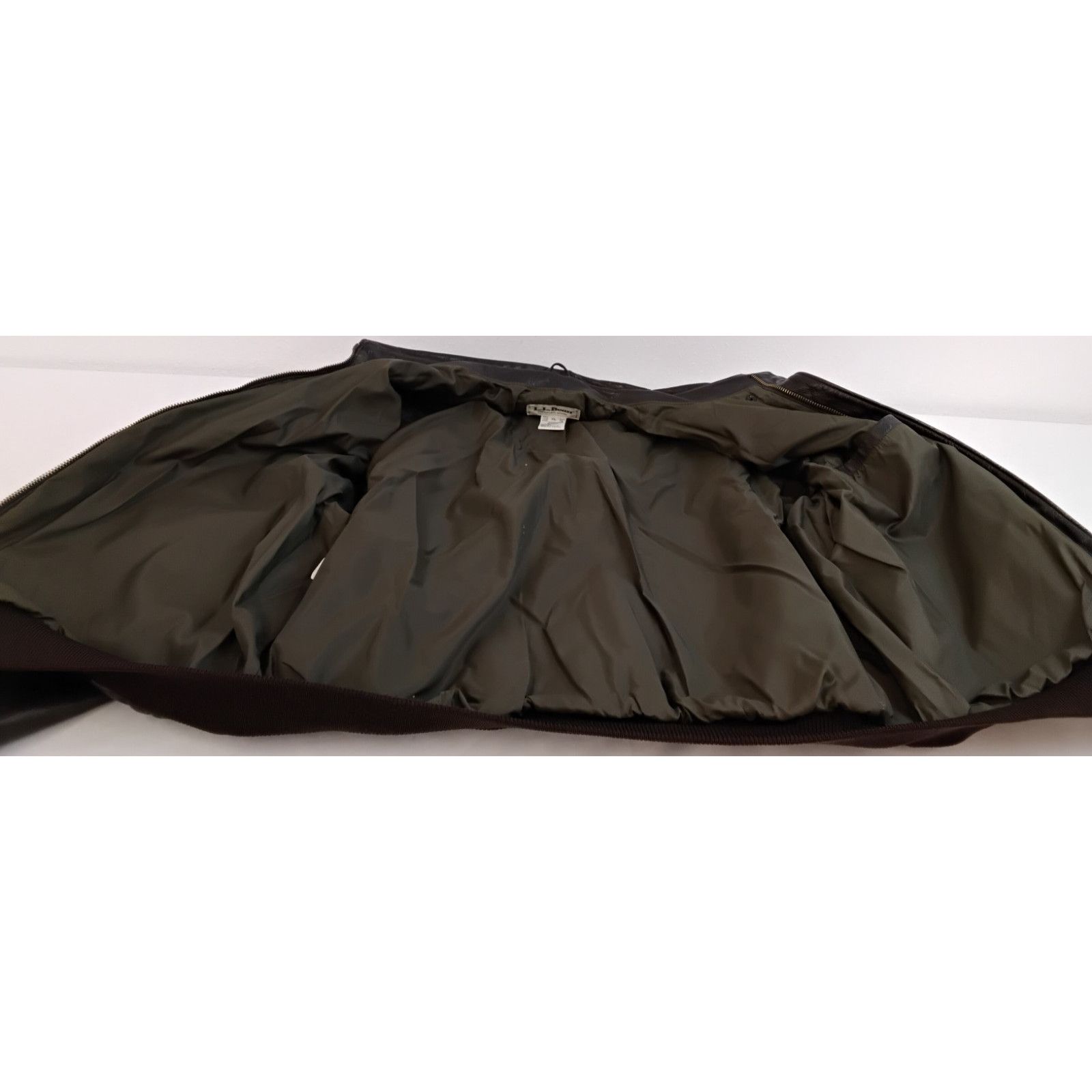 L.L. Bean L.L. Bean Leather Flight Jacket Men XL Brown Thinsulate USA Size US XL / EU 56 / 4 - 11 Thumbnail