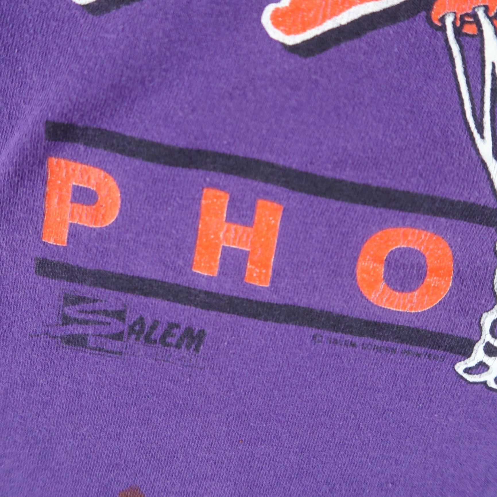 Vintage VINTAGE Phoenix Suns XL T-Shirt Mens Purple 90s Salem Single Stitch USA Logo Graphic NBA Made in USA Size US XL / EU 56 / 4 - 5 Thumbnail