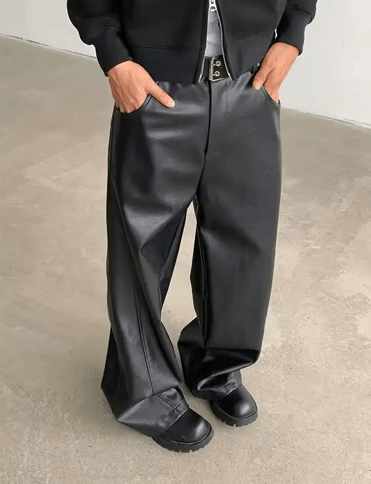 Jean Black Casual Loose-Fit Pants Size US 34 / EU 50 - 3 Thumbnail