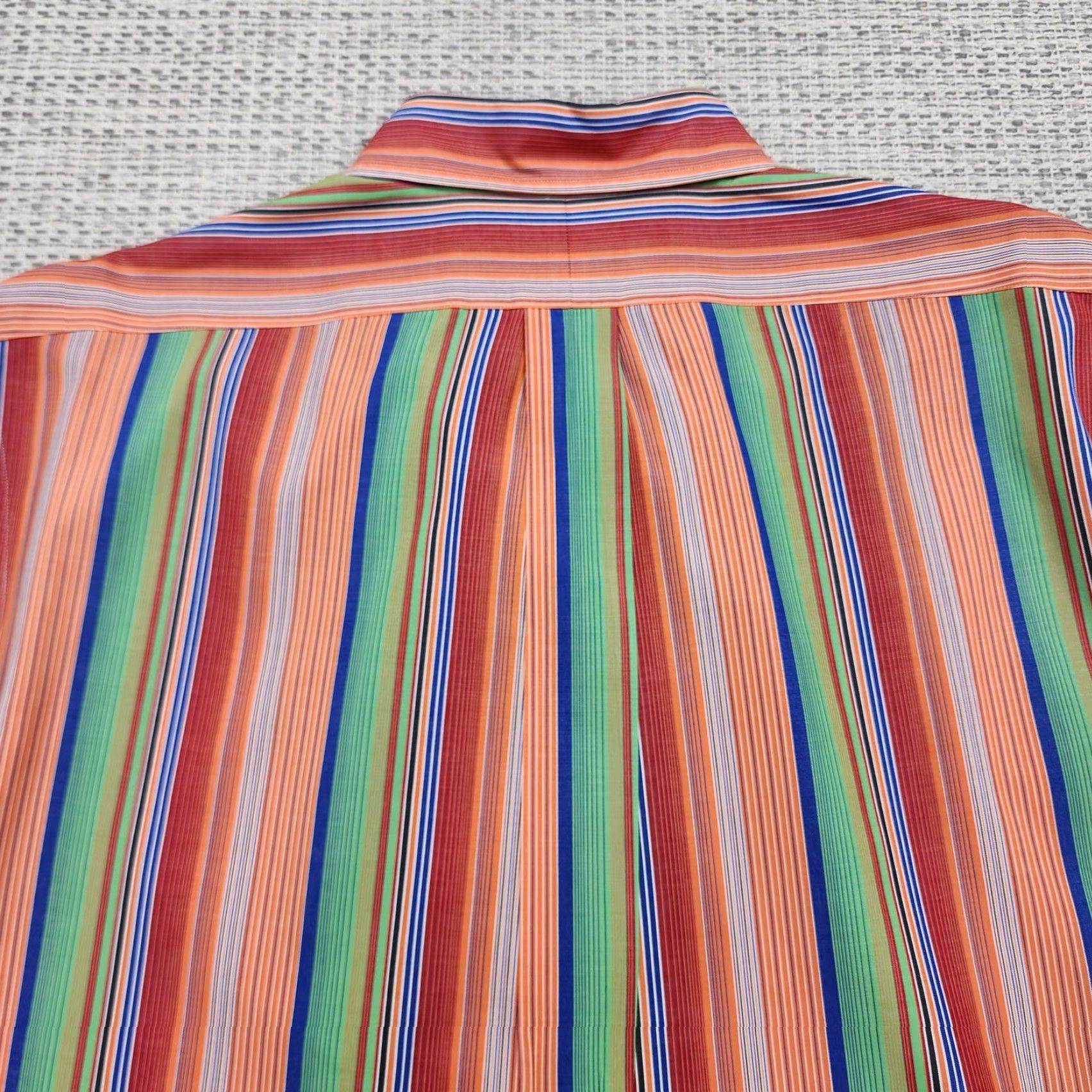 Ralph Lauren Ralph Lauren Golf Shirt Mens XL Multicolor Striped Button Down Cotton Custom Fit Size US XL / EU 56 / 4 - 7 Thumbnail