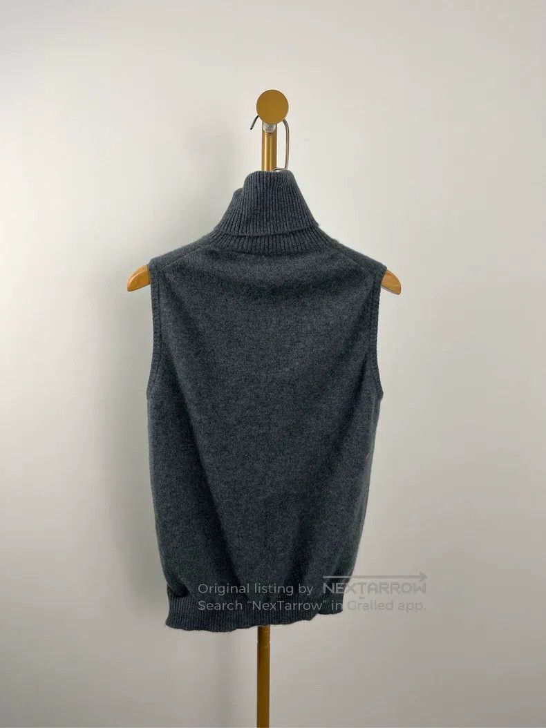 Hermes Hermes Dark Gray Sleeveless High Neck Knit Sweater Size XS / US 0-2 / IT 36-38 - 2 Thumbnail