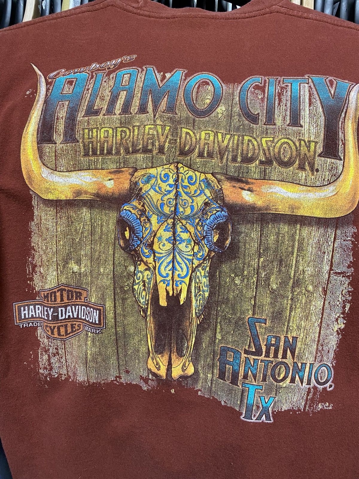 Harley Davidson × Vintage Vtg 00’ Harley Davidson Tx Motorcyle T-Shirt Adult Medium Size US M / EU 48-50 / 2 - 7 Thumbnail