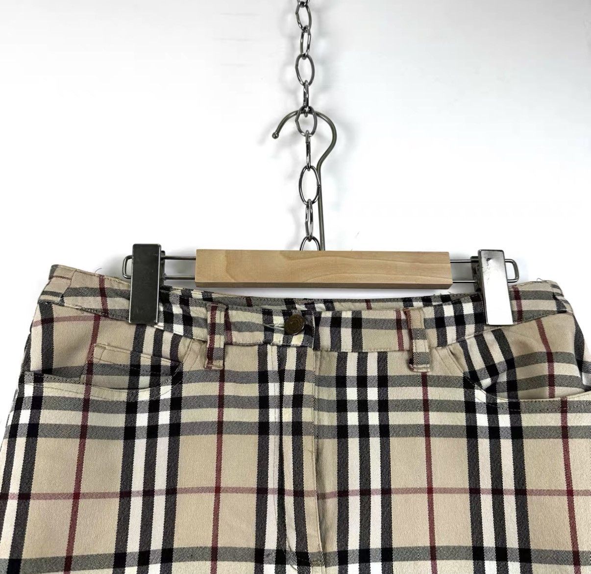 Burberry Burberry Classic plaid mini skirt K12 Size L / US 10 / IT 46 - 3 Thumbnail