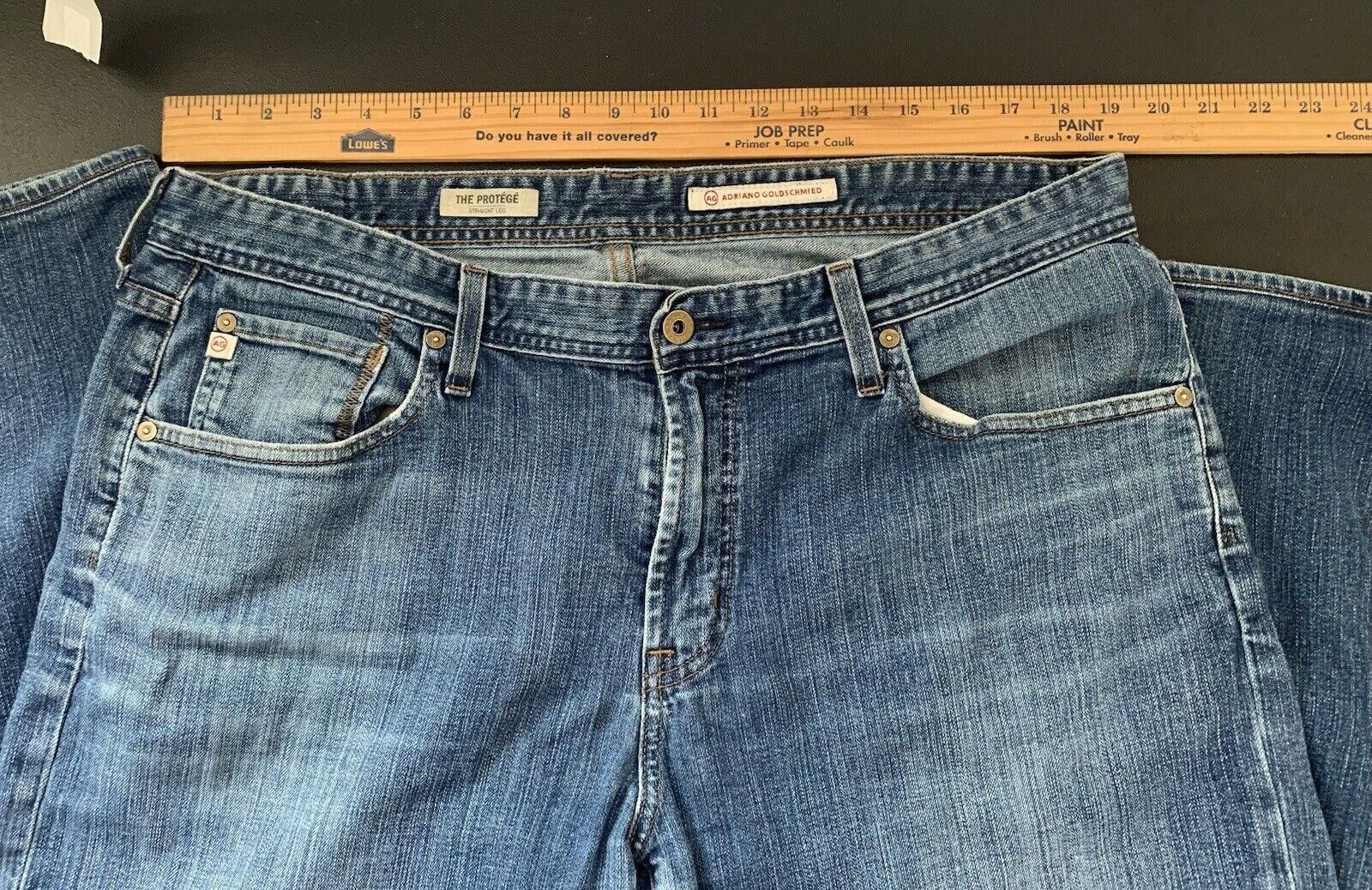 AG Adriano Goldschmied Adriano Goldschmidt Protege Straight Leg Mens Blue Jeans Size US 38 / EU 54 - 6 Thumbnail