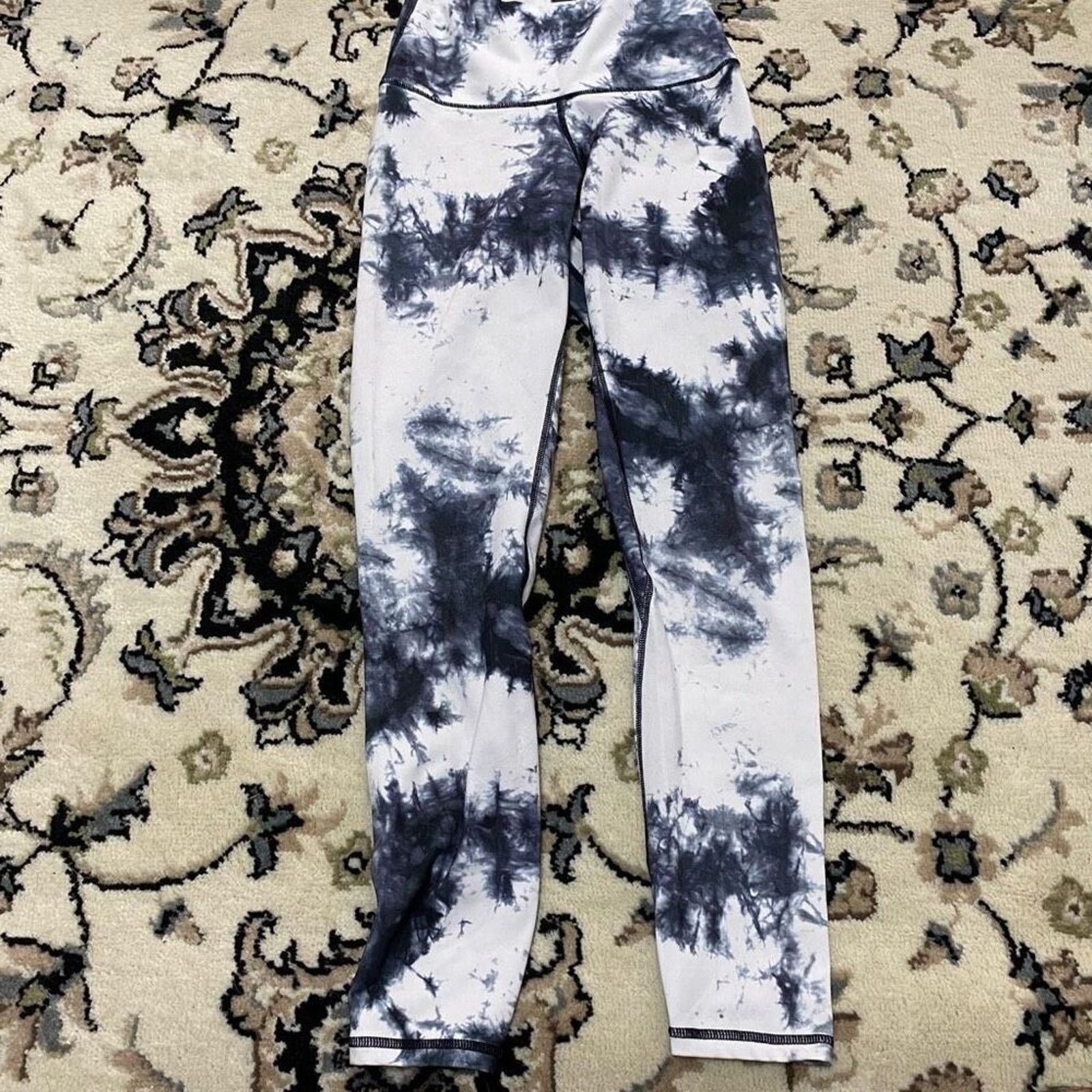 Other Yunoga Black and White Tie Dye Leggings | Sz XS Size 26" / US 2 / IT 38 - 2 Thumbnail