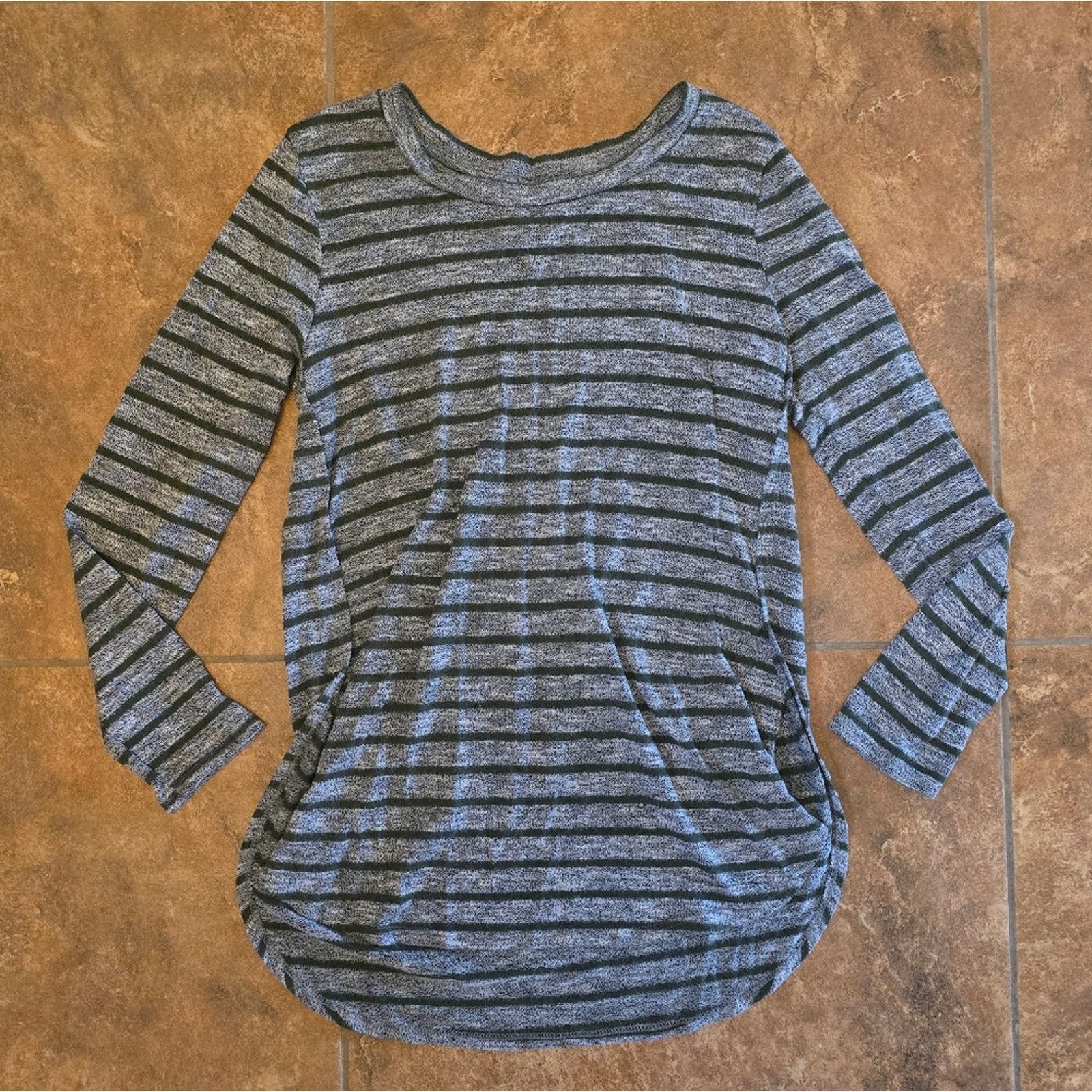Faded Glory Grey Green Striped | FADED GLORY | Sweater Long Sleeve Size M / US 6-8 / IT 42-44 - 1 Thumbnail