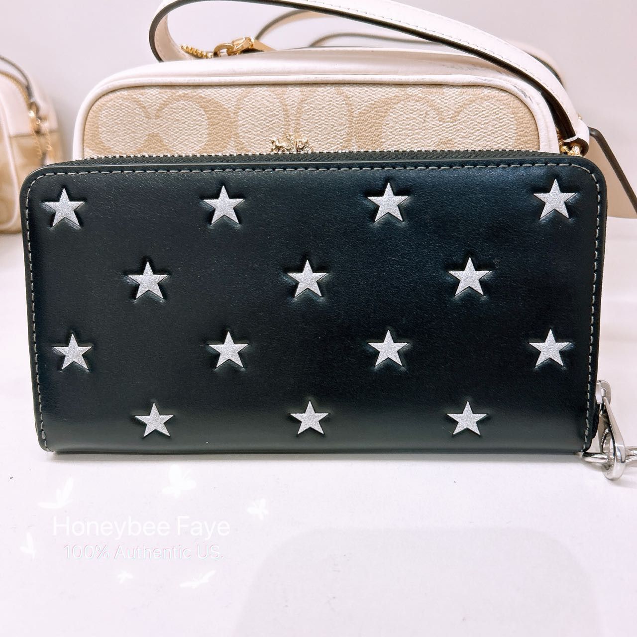 Coach Long Zip Around Wallet With Star Print CW479 Size ONE SIZE - 3 Thumbnail