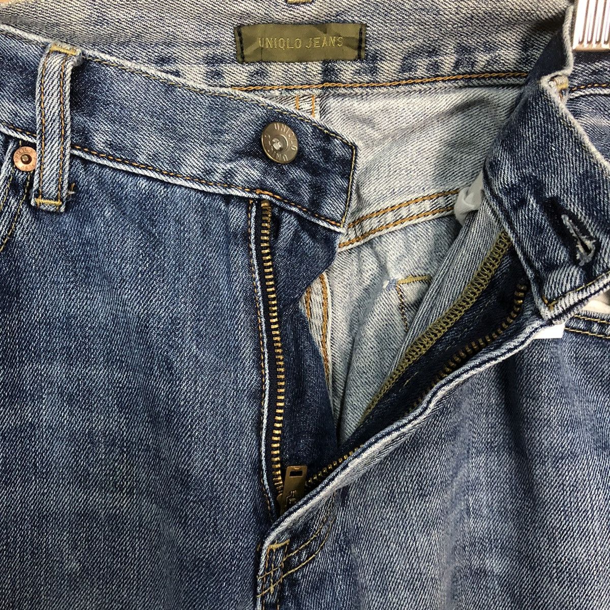 Japanese Brand Uniqlo Jeans vintage ripped faded Blue Denim Pants #7385 Size US 31 - 9 Thumbnail