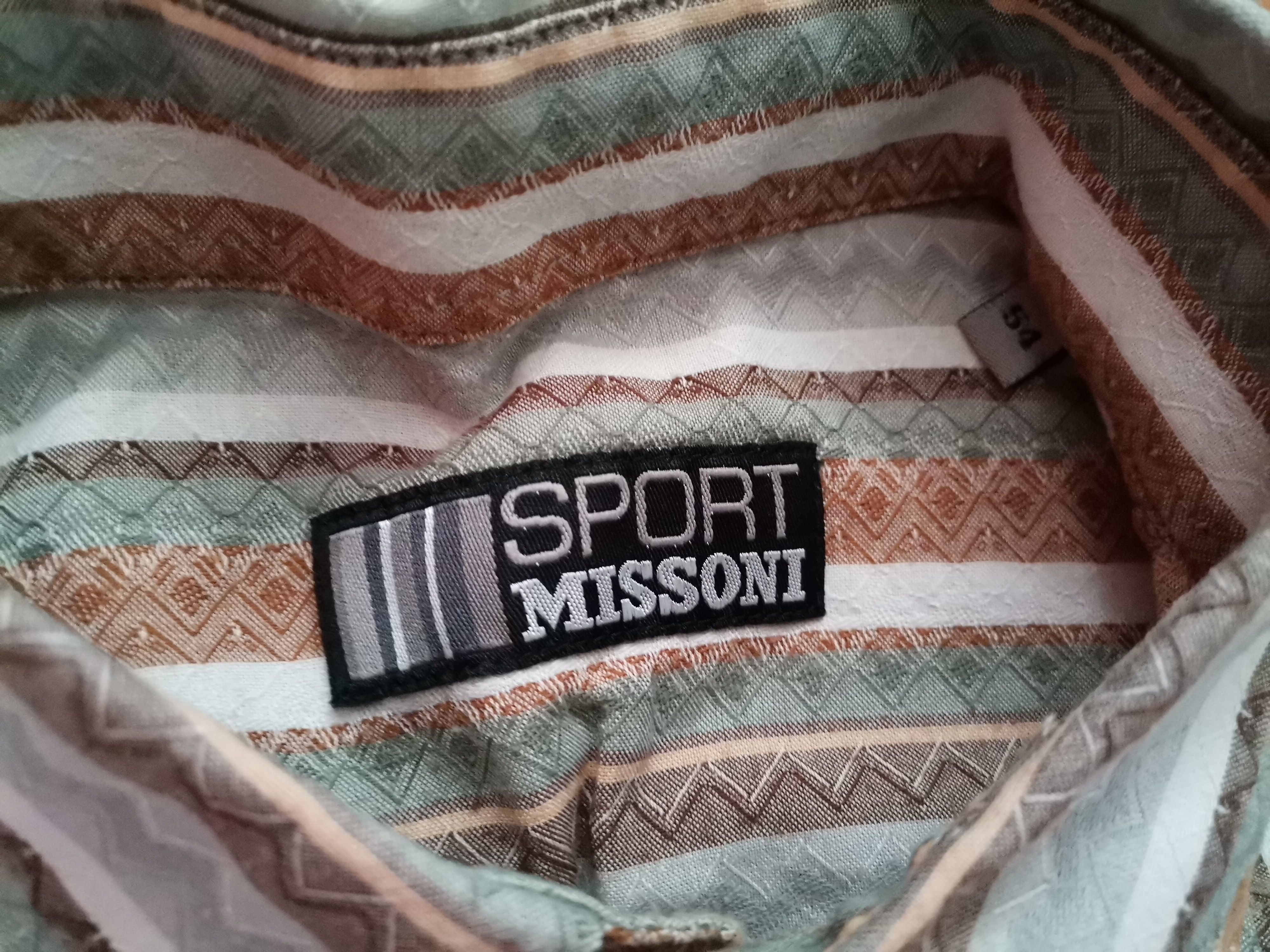 Missoni × Vintage Vintage Missoni Striped Shirt Size US L / EU 52-54 / 3 - 3 Thumbnail