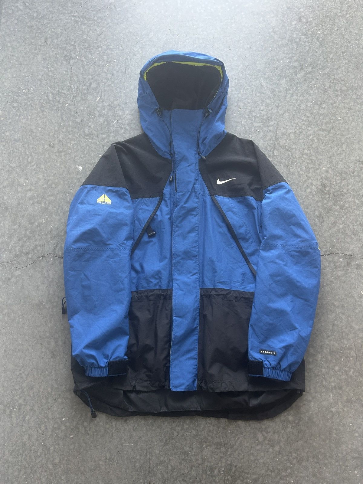 ガ*オ様 90s NIKEACG ナイロンジャケット Storm-fit ブラッ 90s☆NIKE ACG☆STORMFIT☆ナイロンジャケット☆黒☆紫☆ - メルカリ