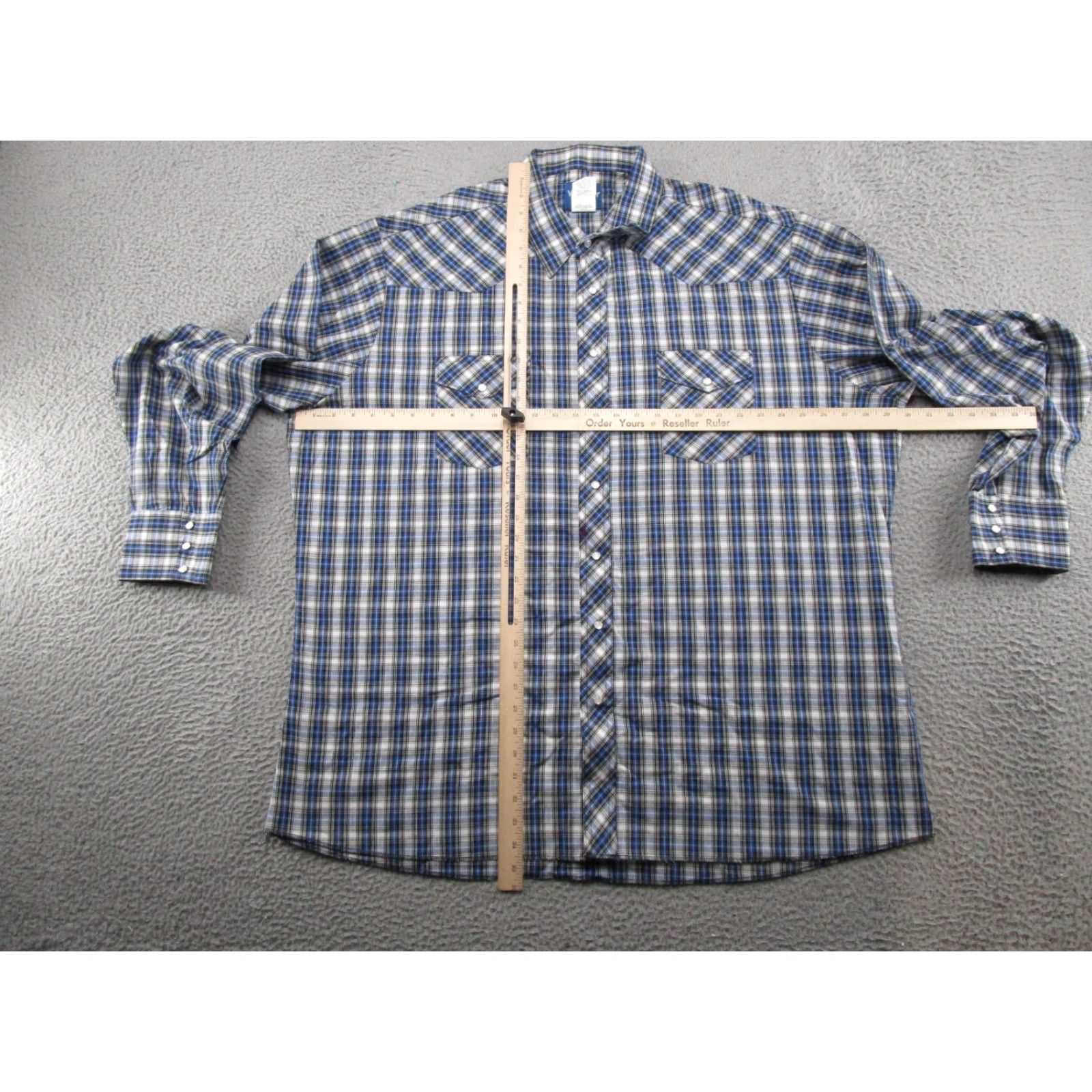 Wrangler Wrangler Long Sleeve Snap Up Shirt Mens 3XLT Rodeo Western Plaid Read Size US XXL / EU 58 / 5 - 4 Thumbnail