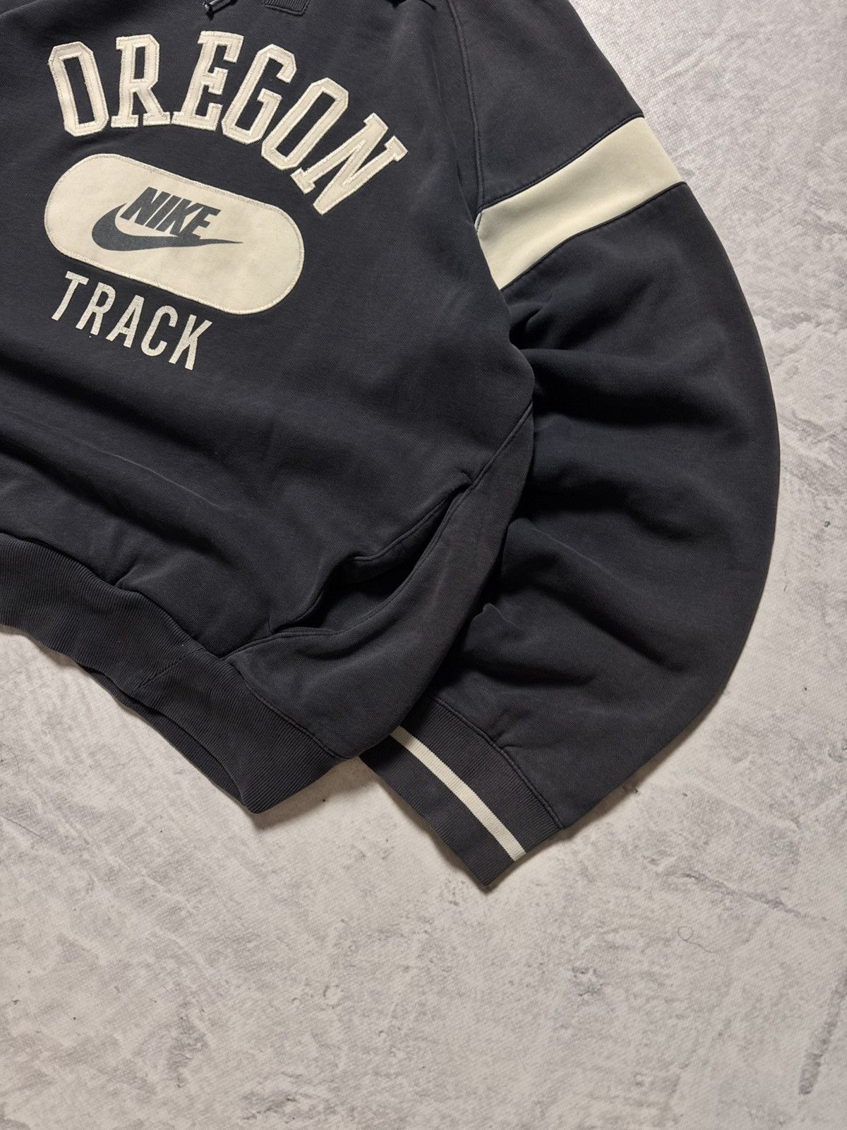 Nike × Vintage 00s Nike Vintage Big Logo Oversize Oregon Hoodie Y2K Size US L / EU 52-54 / 3 - 4 Thumbnail