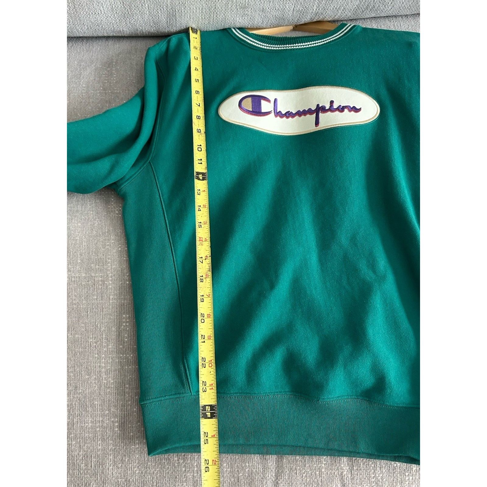 Champion Vtg Champion Reverse Weave Crew Neck Sweatshirt Green S Size US S / EU 44-46 / 1 - 9 Thumbnail