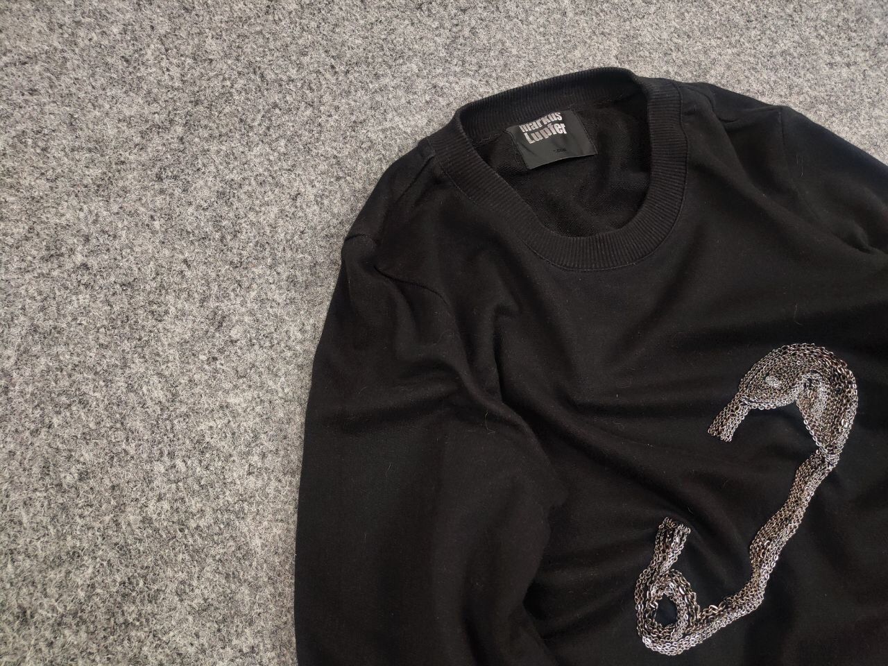 Neiman Marcus Markus Lupfer Design Embroidered paper clip logo Sweatshirt Size US S / EU 44-46 / 1 - 7 Thumbnail