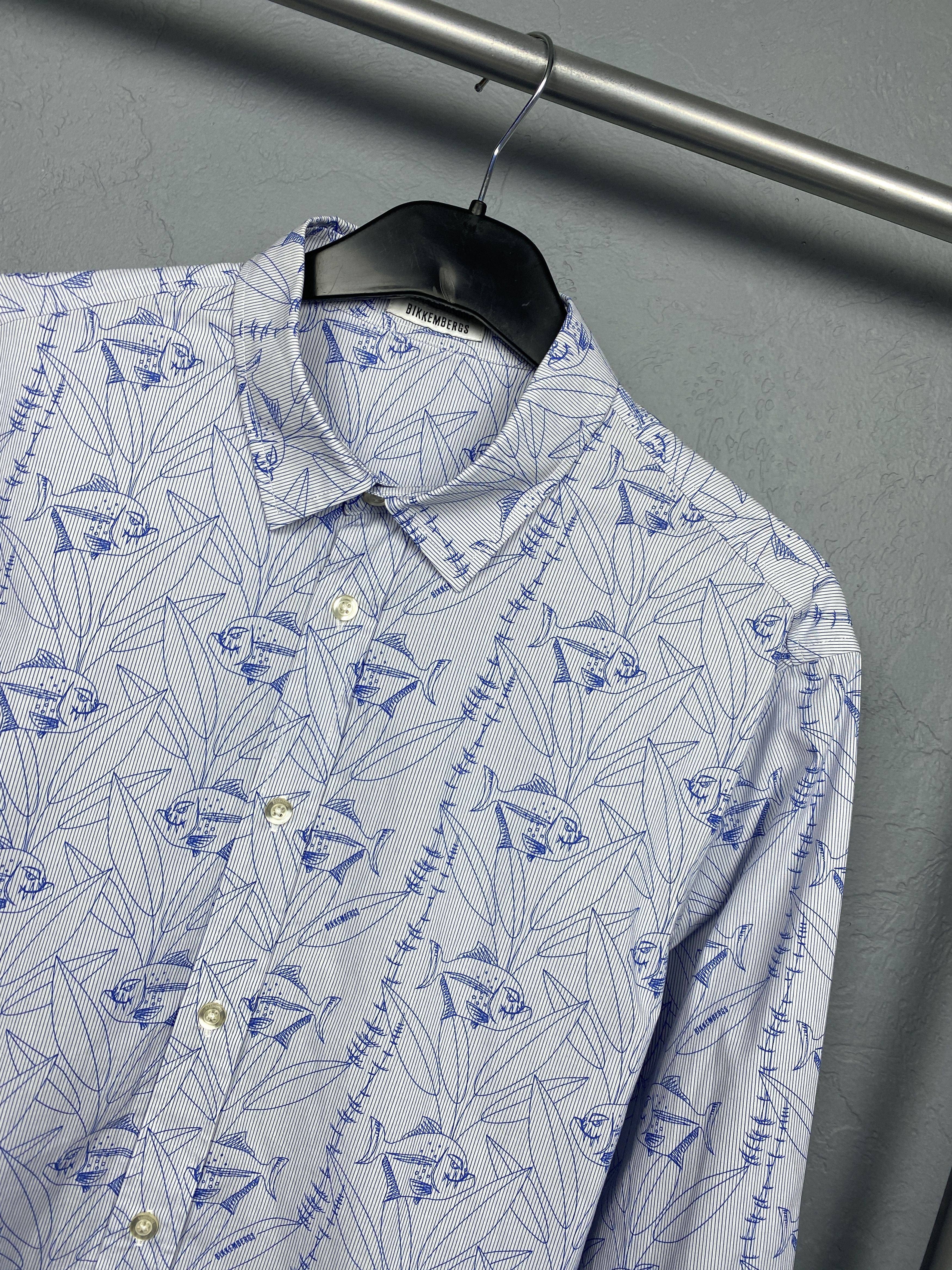 Dirk Bikkembergs Dirk Bikkembergs Mens Long Sleeve Shirt Size US M / EU 48-50 / 2 - 2 Thumbnail