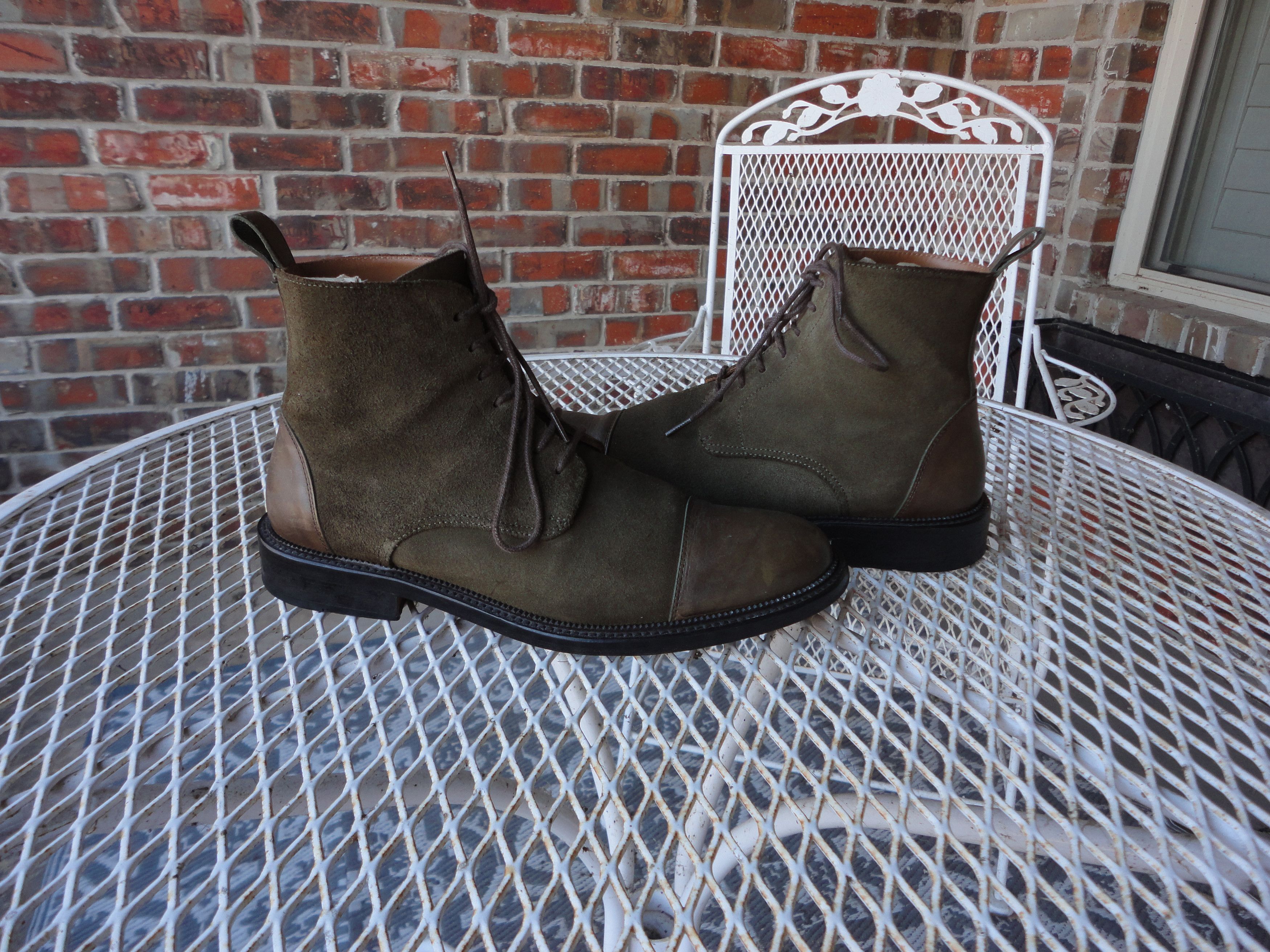 TAFT Olive Green Jack Boots Size 39 (US 6-6.5)