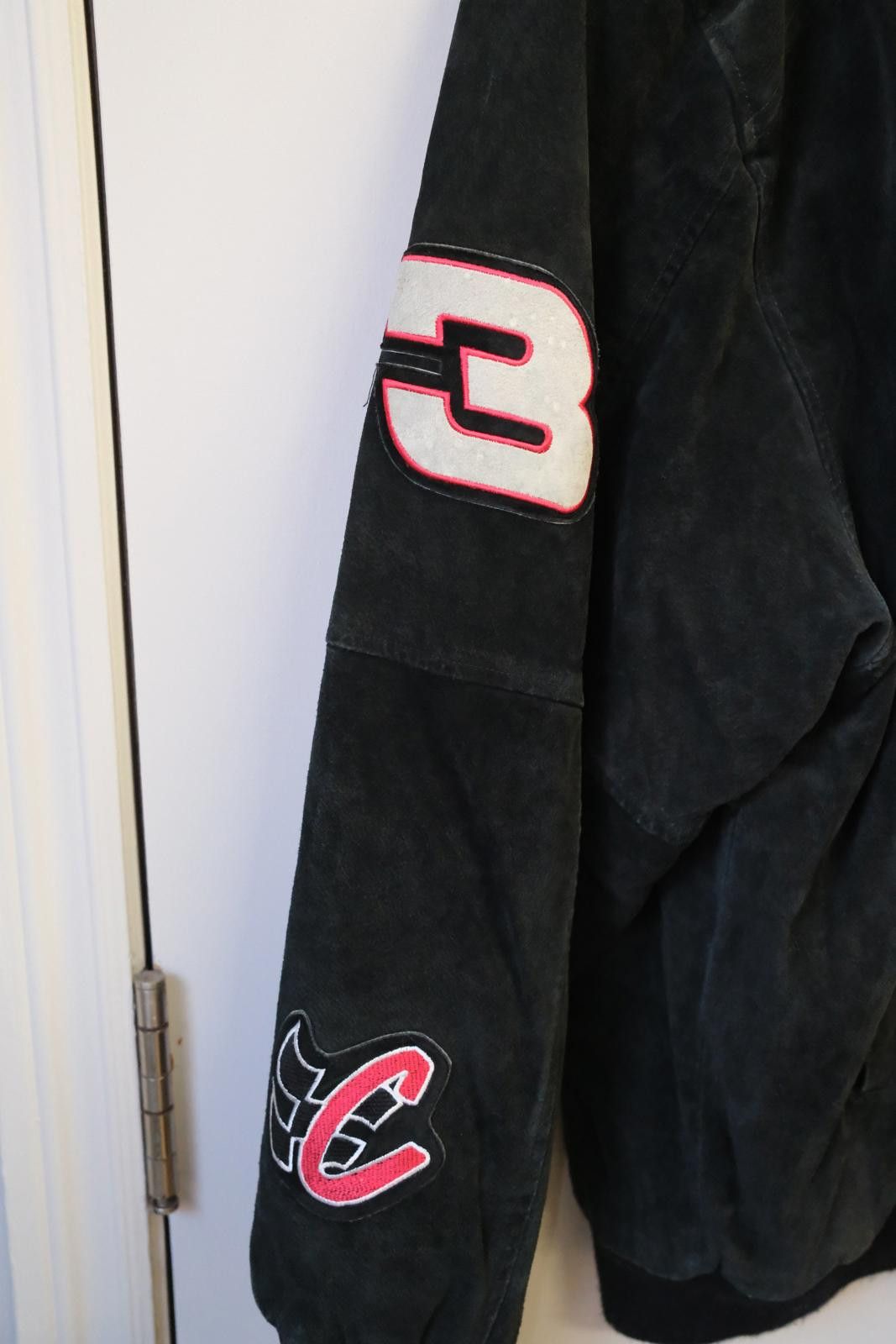 Jeff Hamilton 90s Jeff Hamilton Pro Sport Dale Earnhardt #3 Suede Jacket Size 3XL / US 20-22 - 5 Thumbnail