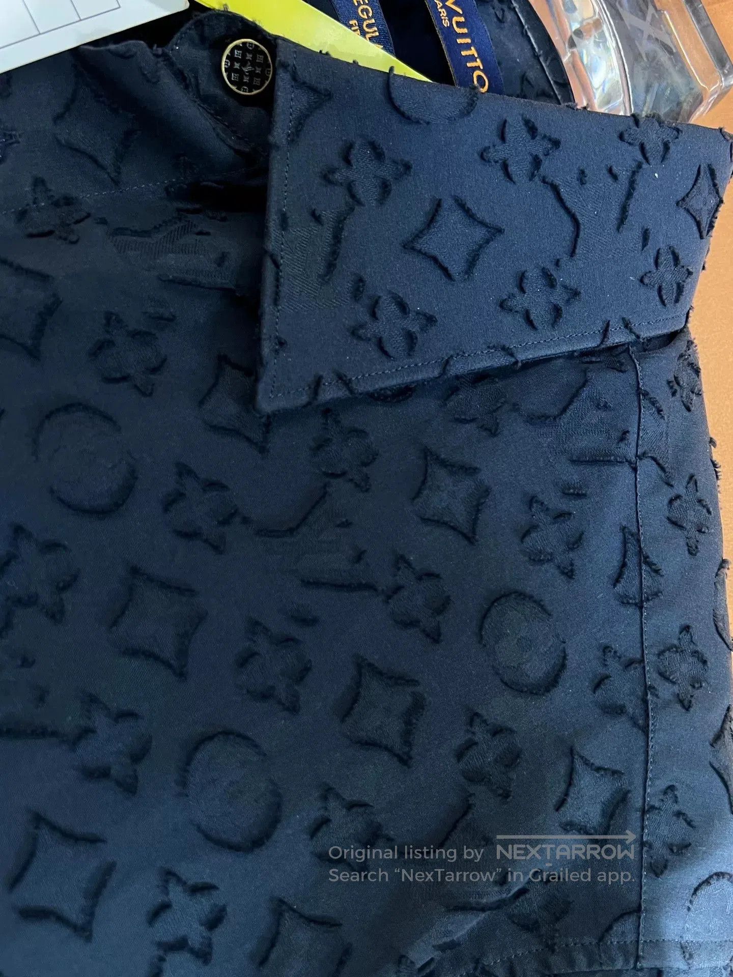Louis Vuitton Louis Vuitton Logo Print Square Collar Short Sleeve Shirt. Size US M / EU 48-50 / 2 - 7 Thumbnail