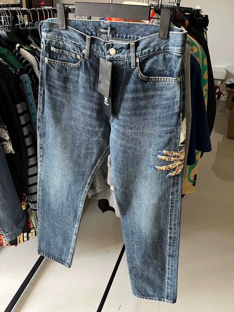 Undercover Classic Embroidered Denim Pants by Undercover Size US 30 / EU 46 - 1 Thumbnail