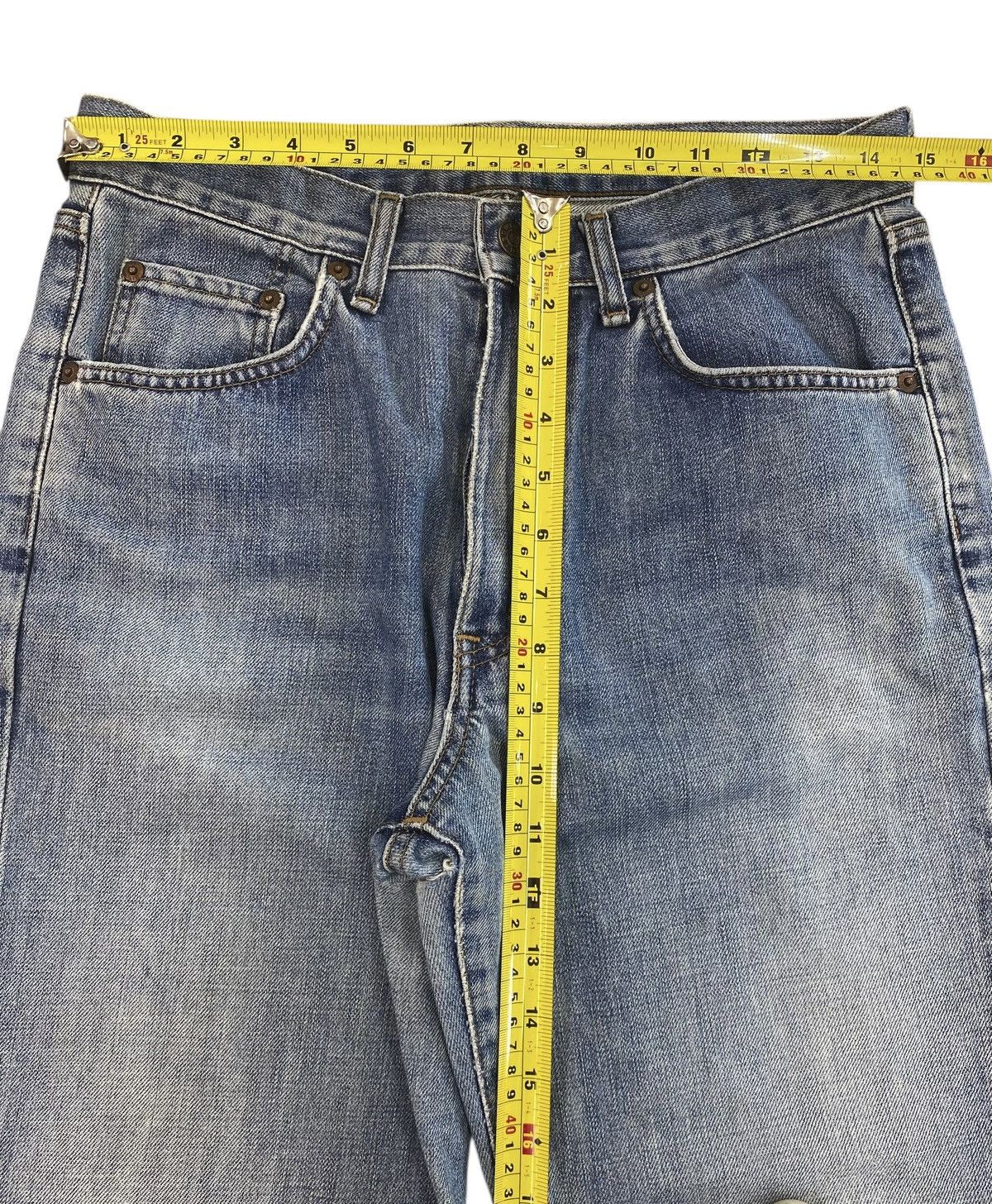 Edwin Edwin 505 Light Blue Wash Style Straight Leg Jeana Size US 30 / EU 46 - 6 Thumbnail