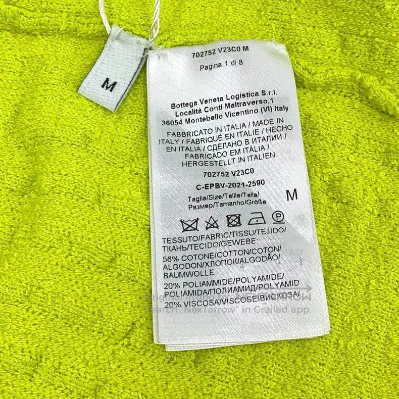Bottega Veneta Bottega Veneta Green Cotton Short Sleeve T. Size US M / EU 48-50 / 2 - 6 Thumbnail